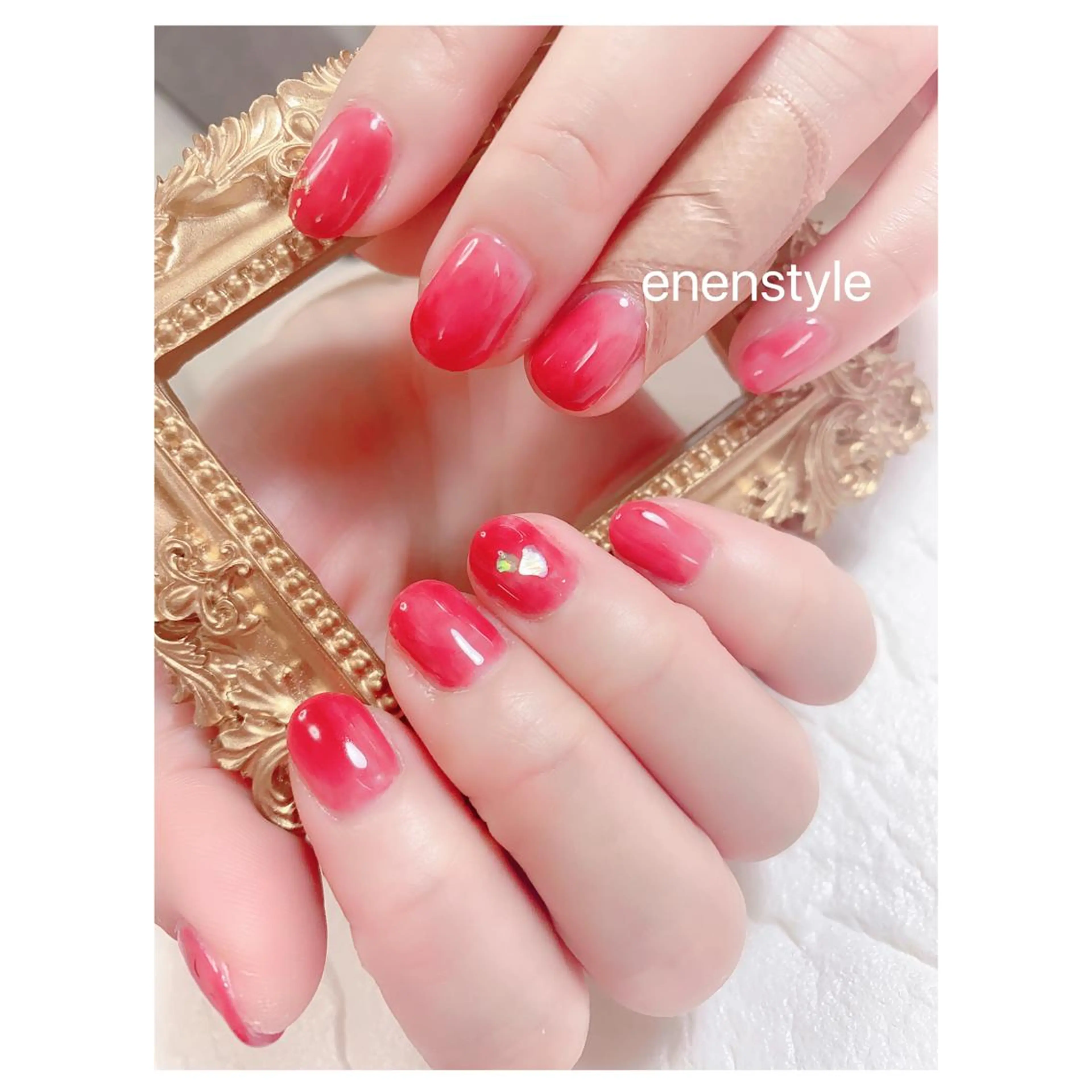 ショート ネイル ジェルネイル ニュアンスネイル オフィスネイル ワンカラーネイル パラジェル 👑enen style👑のネイルデザイン