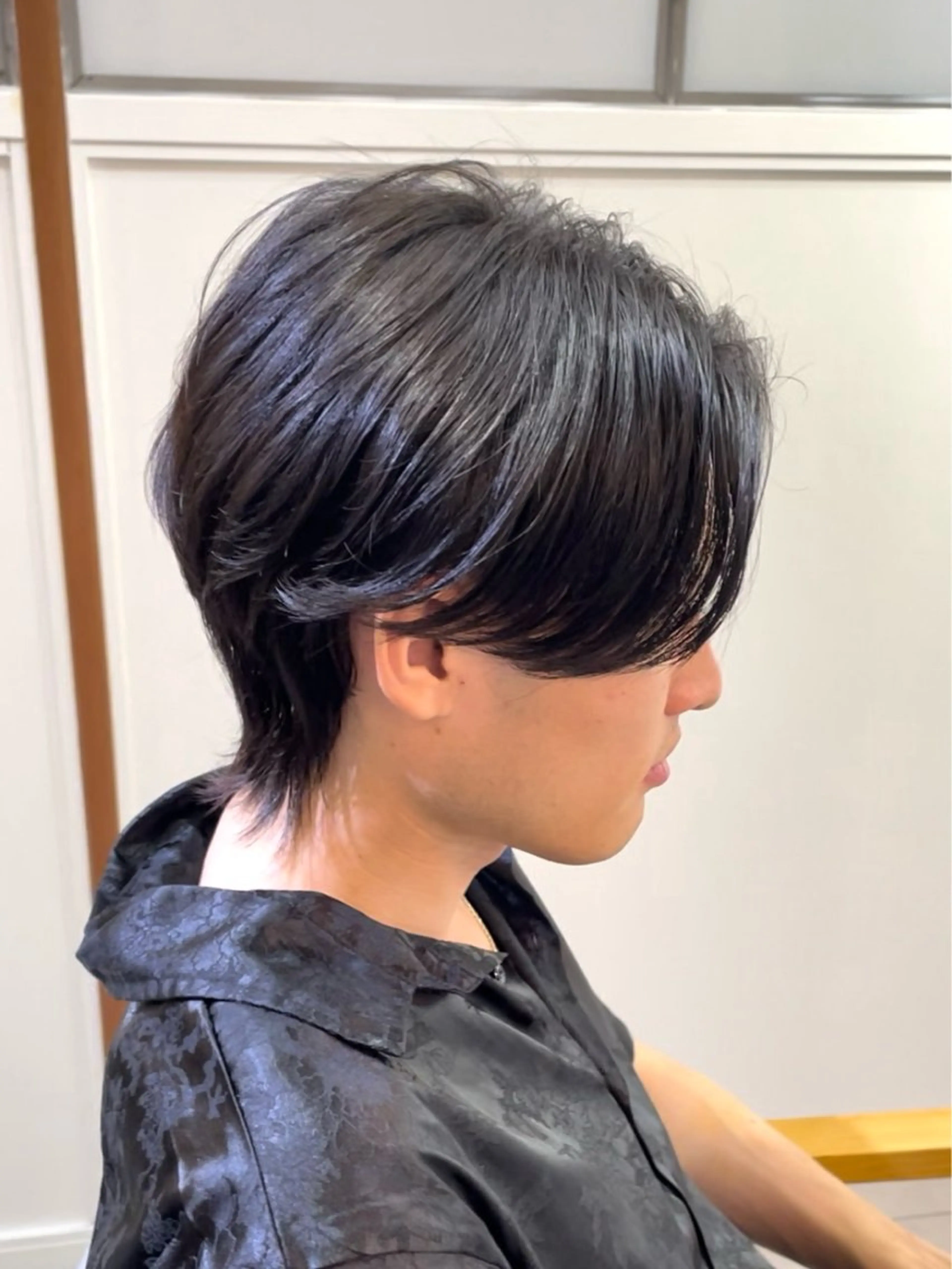 パーマ メンズ センターパート カルマパーマ メンズパーマ カット 笹井 逸希/メンズ韓国ヘアのヘアスタイル