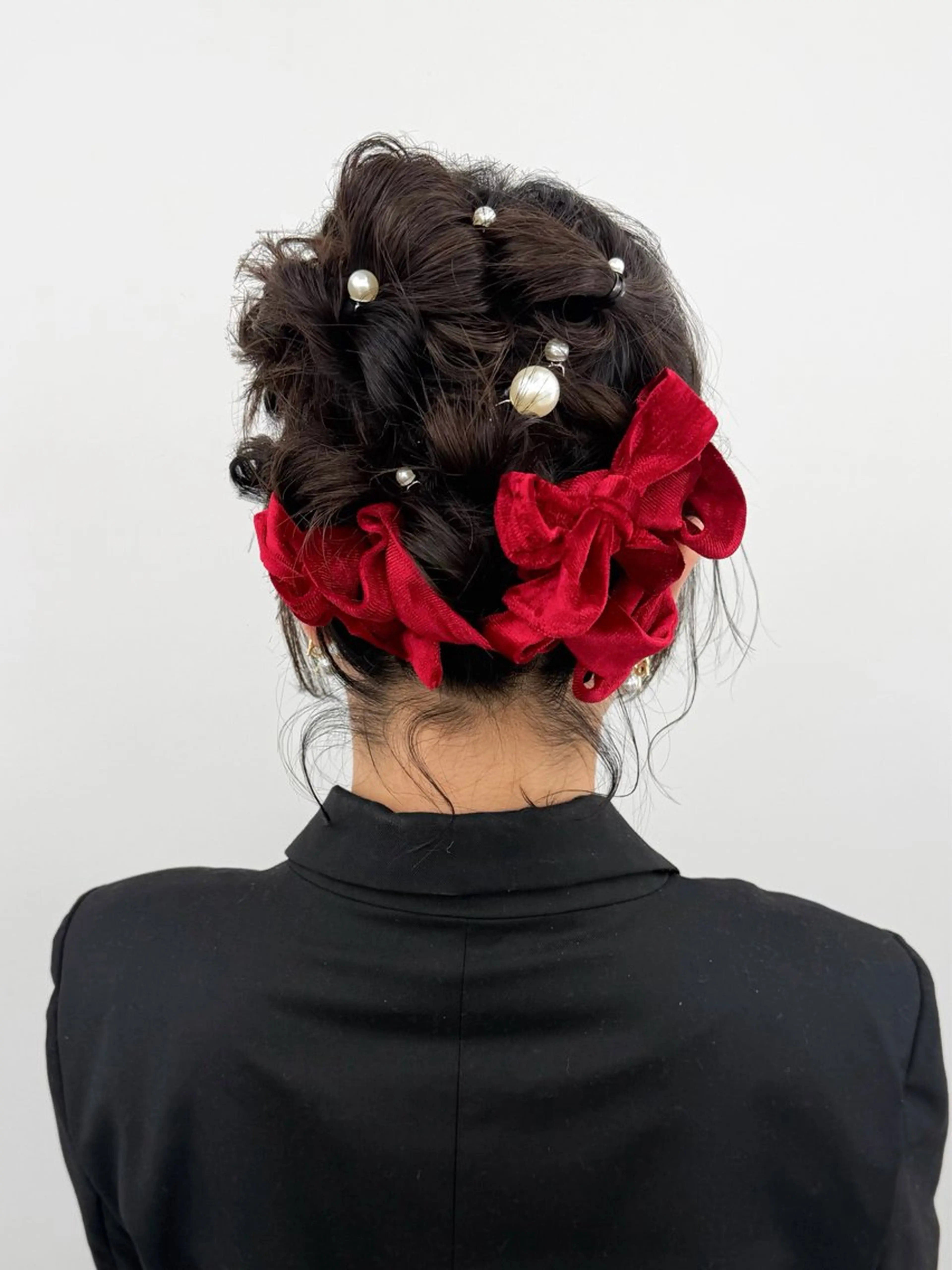 ショート ヘアアレンジ ボブ ヘアセット 韓国ヘア/顔周り ヘアセット/加藤優里のヘアスタイル