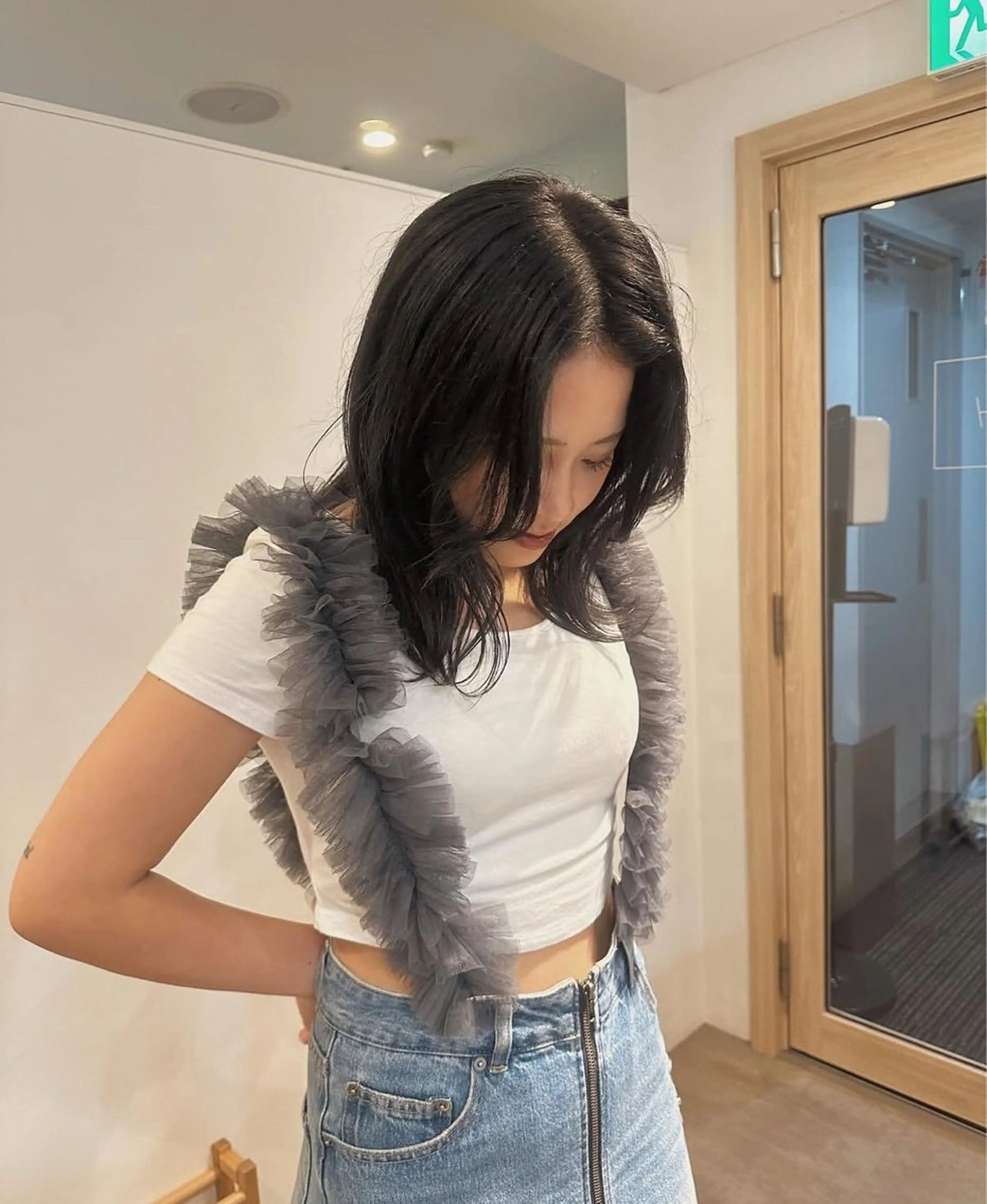 ミディアム カラー 黒髪 ブリーチ カット ヘアカラー 藤本 泰 / カットモデル様募集中のヘアスタイル