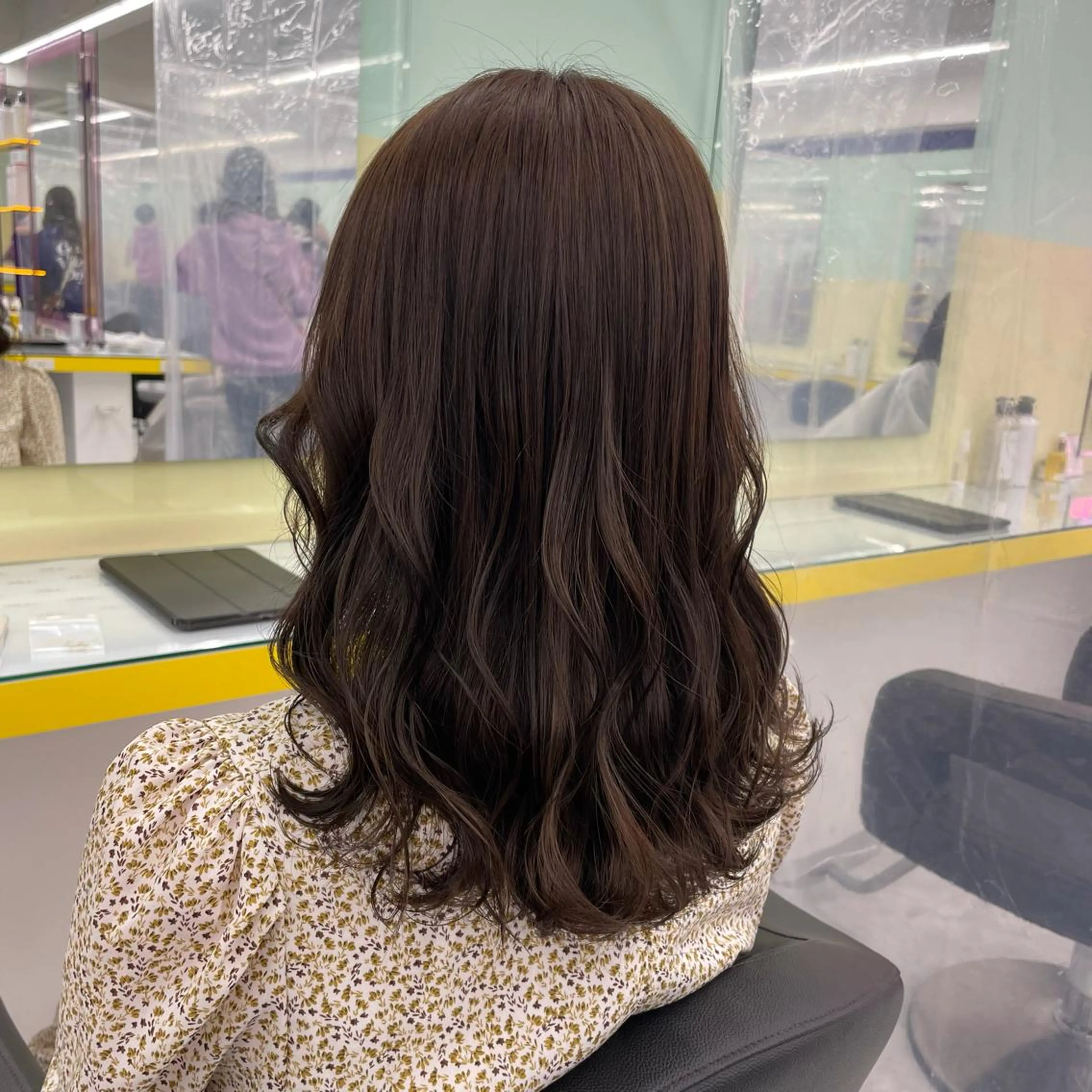 セミロング カラー ヘアアレンジ ヘアカラー トリートメント ヘアセット 【透明感×レイヤー】 🍃RIKU🍃のヘアスタイル