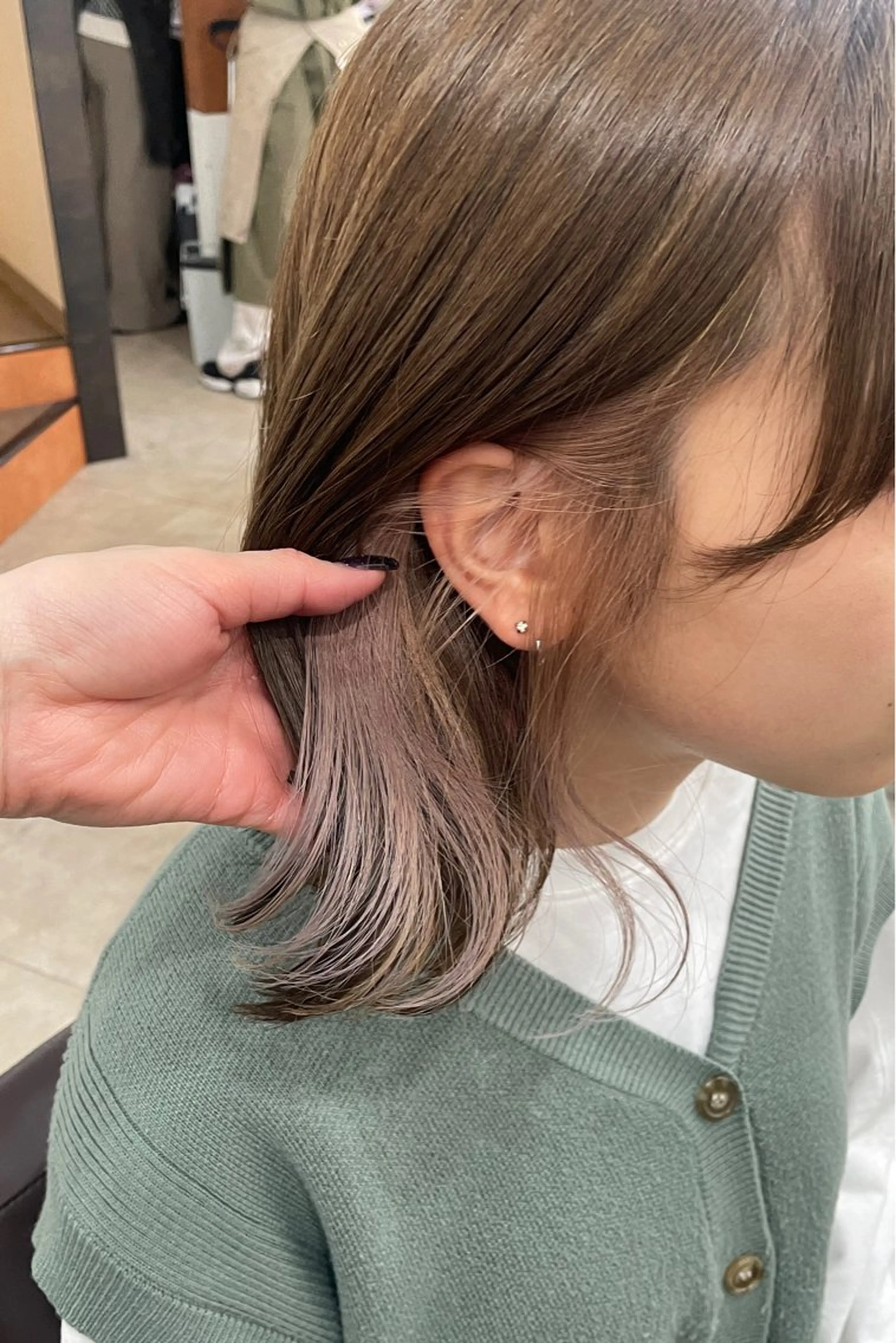 ミディアム カラー 透明感/艶カラー🌼 茶屋町🌼SA-YAのヘアスタイル