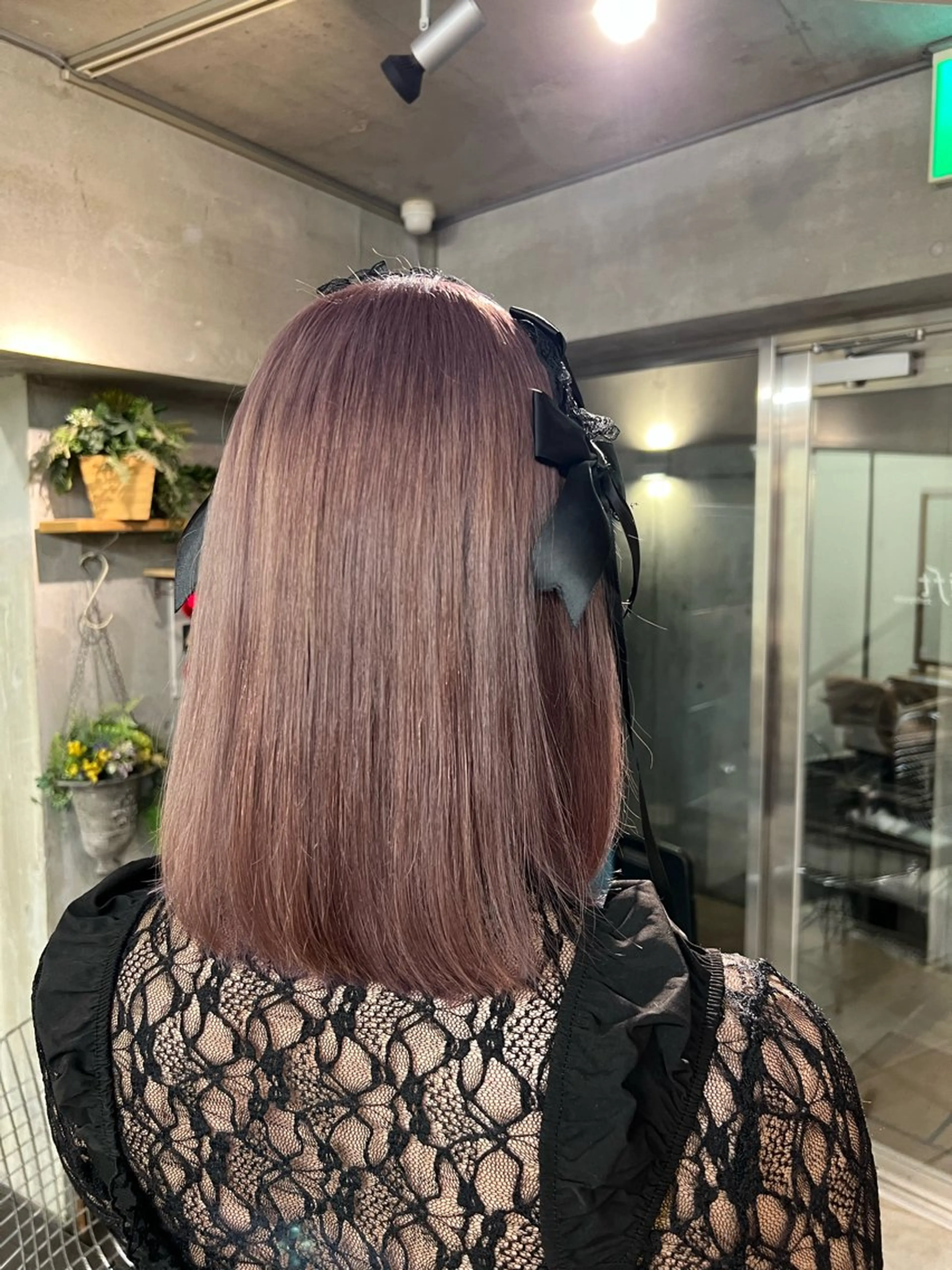 ミディアム ピンクラベンダー 土田かほ/本日🈳 透明感カラー🍃のヘアスタイル