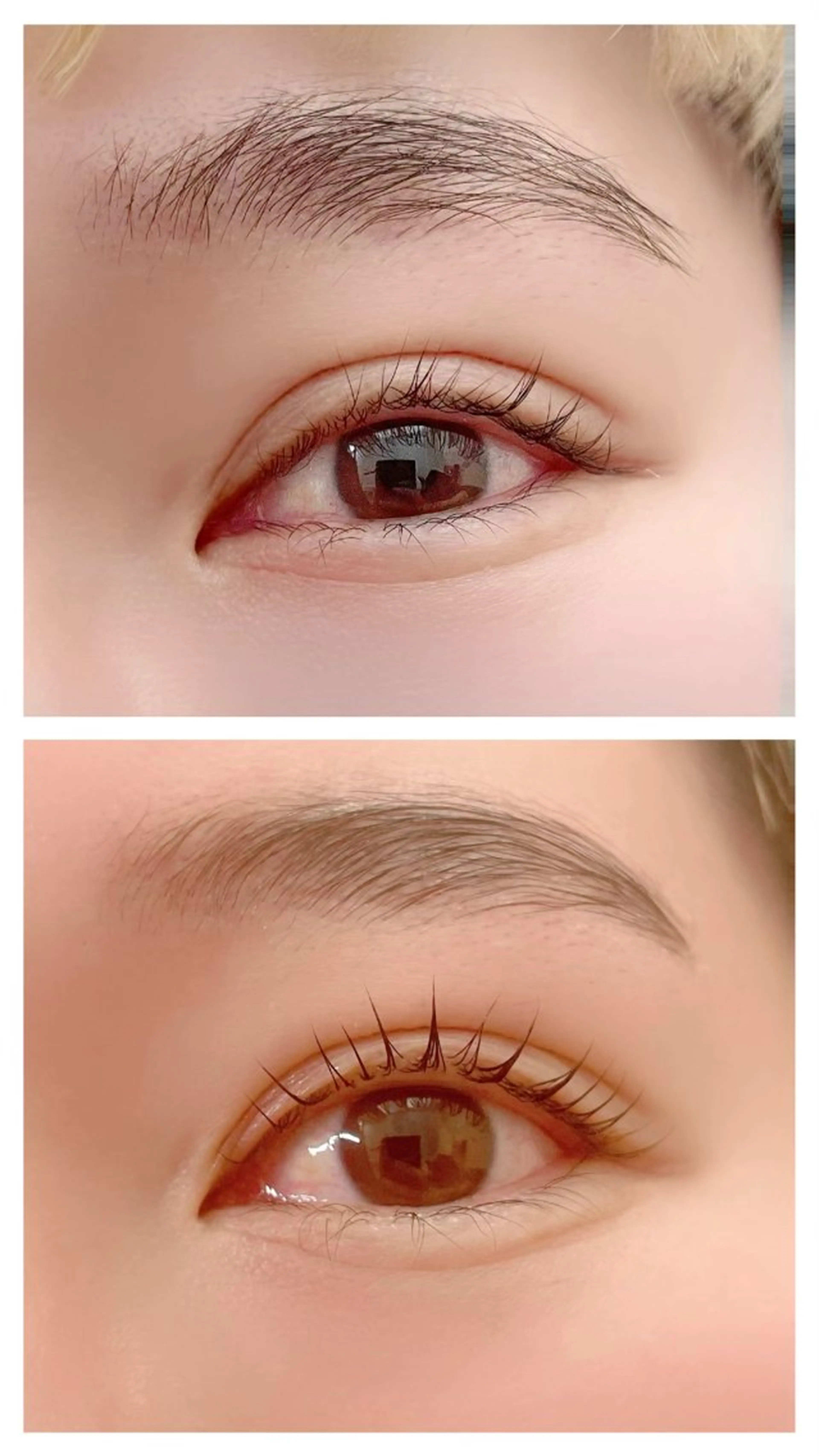 次世代まつ毛パーマ+眉毛スタイリング(眉毛Wax+ブロウラミネーション+眉毛カット)💎トリートメント付き💎の写真