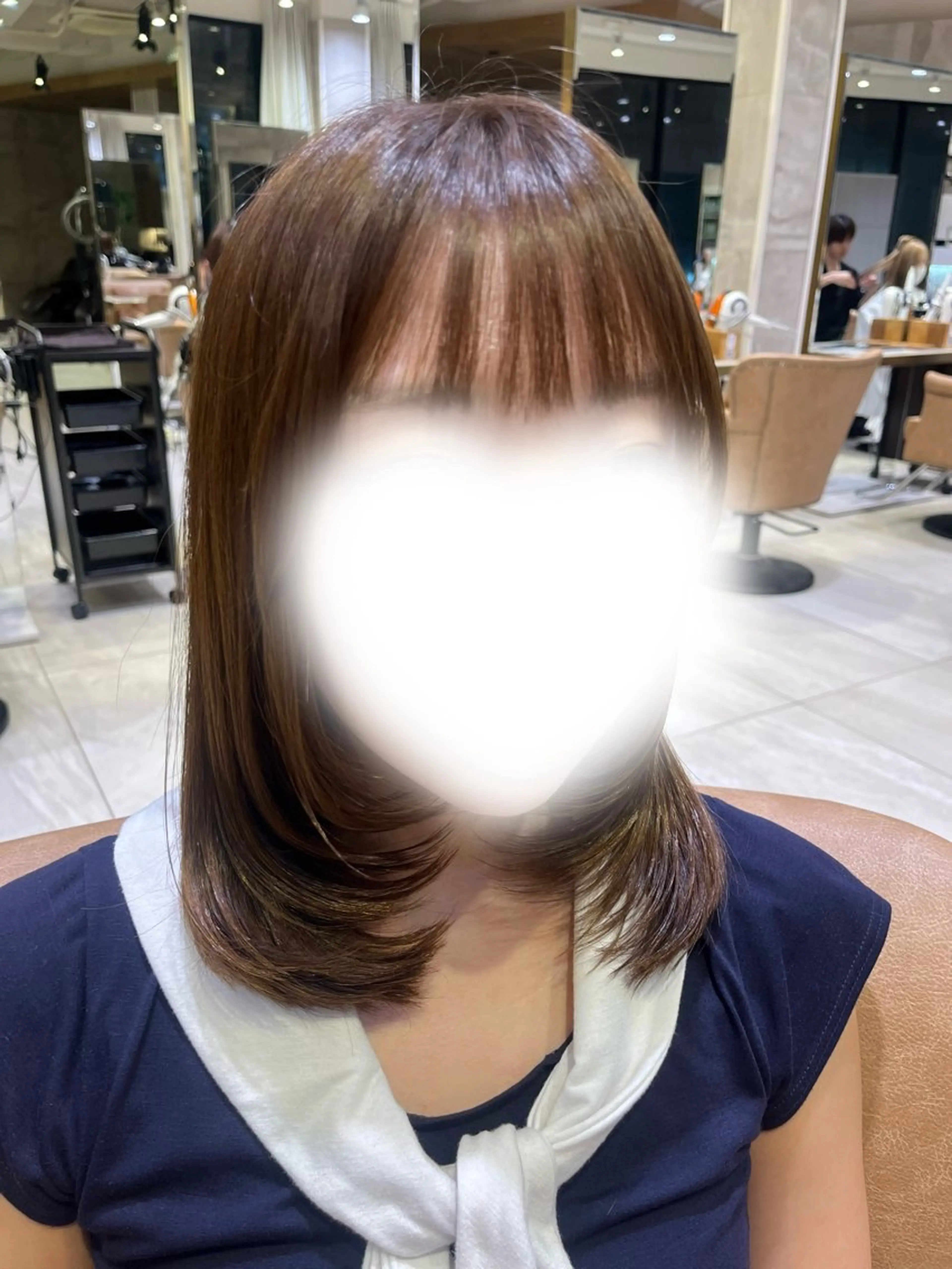 ミディアム ボブ／レイヤーモデル 募集中🫧ゆい🌼のヘアスタイル