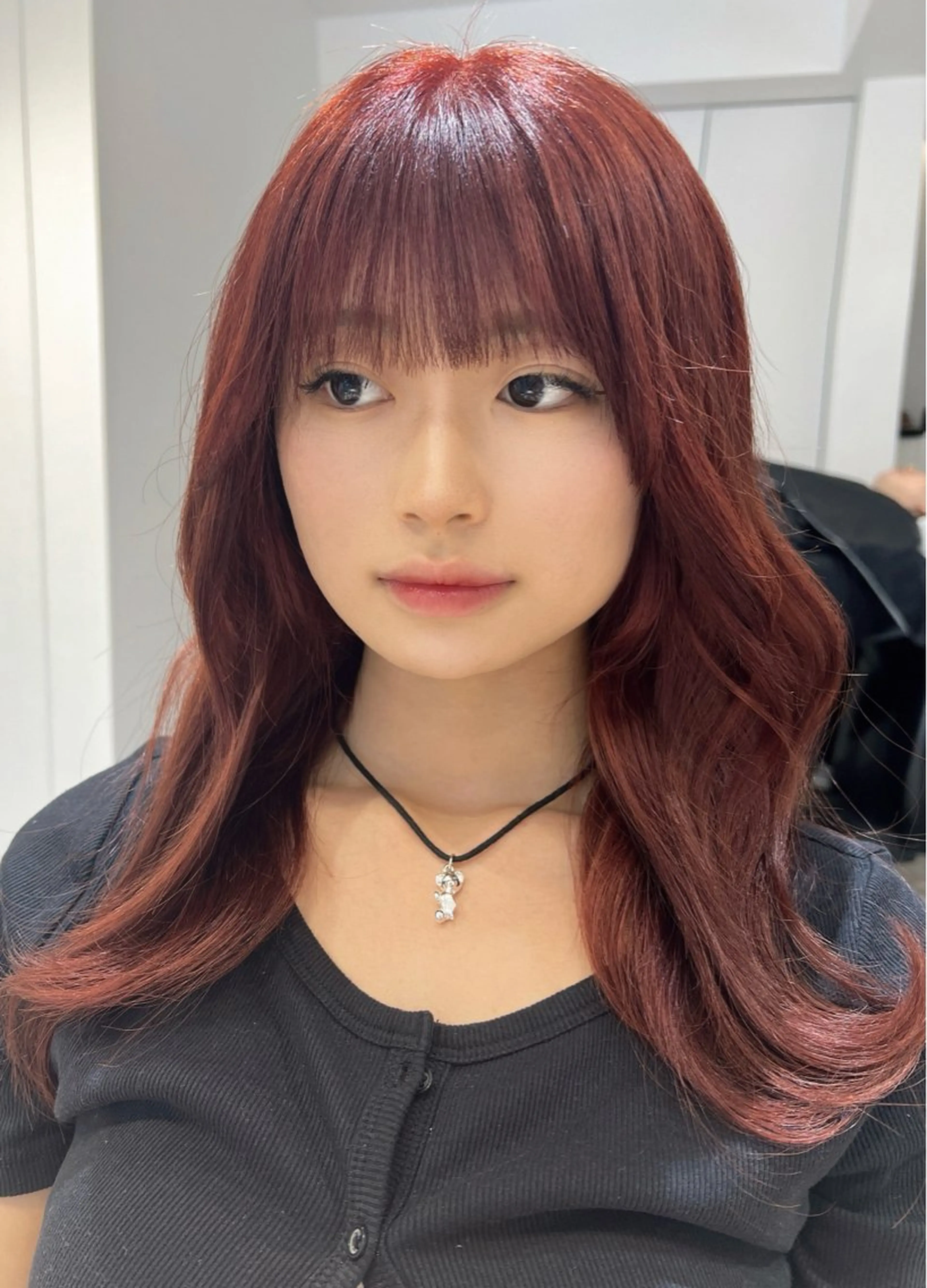 ミディアム カラー レッドカラー 💎透明感カラー特化 💎TAISEIのヘアスタイル