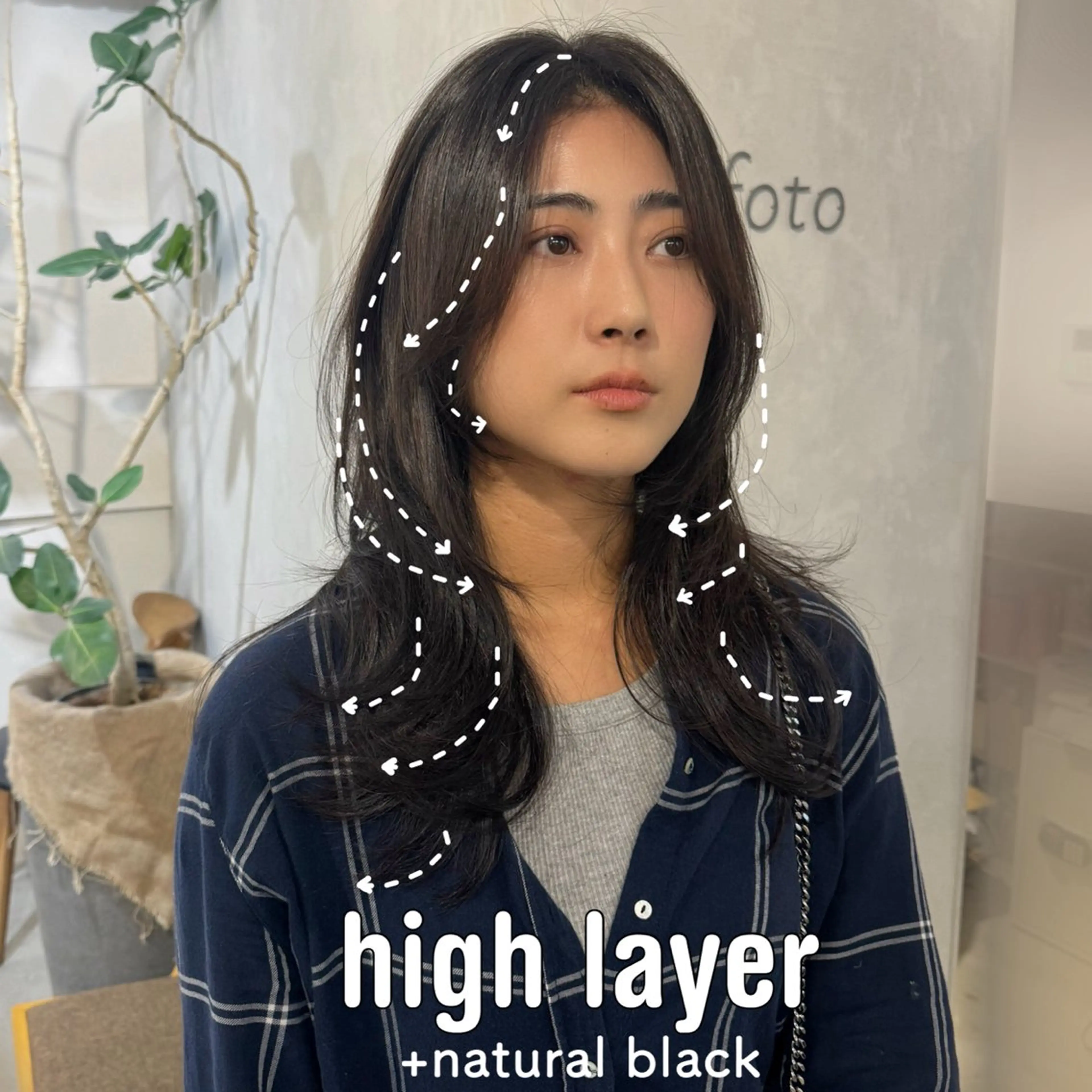 セミロング カット ヘアカラー トリートメント 顔周りcut・ご相談 =新宿しずく🇰🇷のヘアスタイル