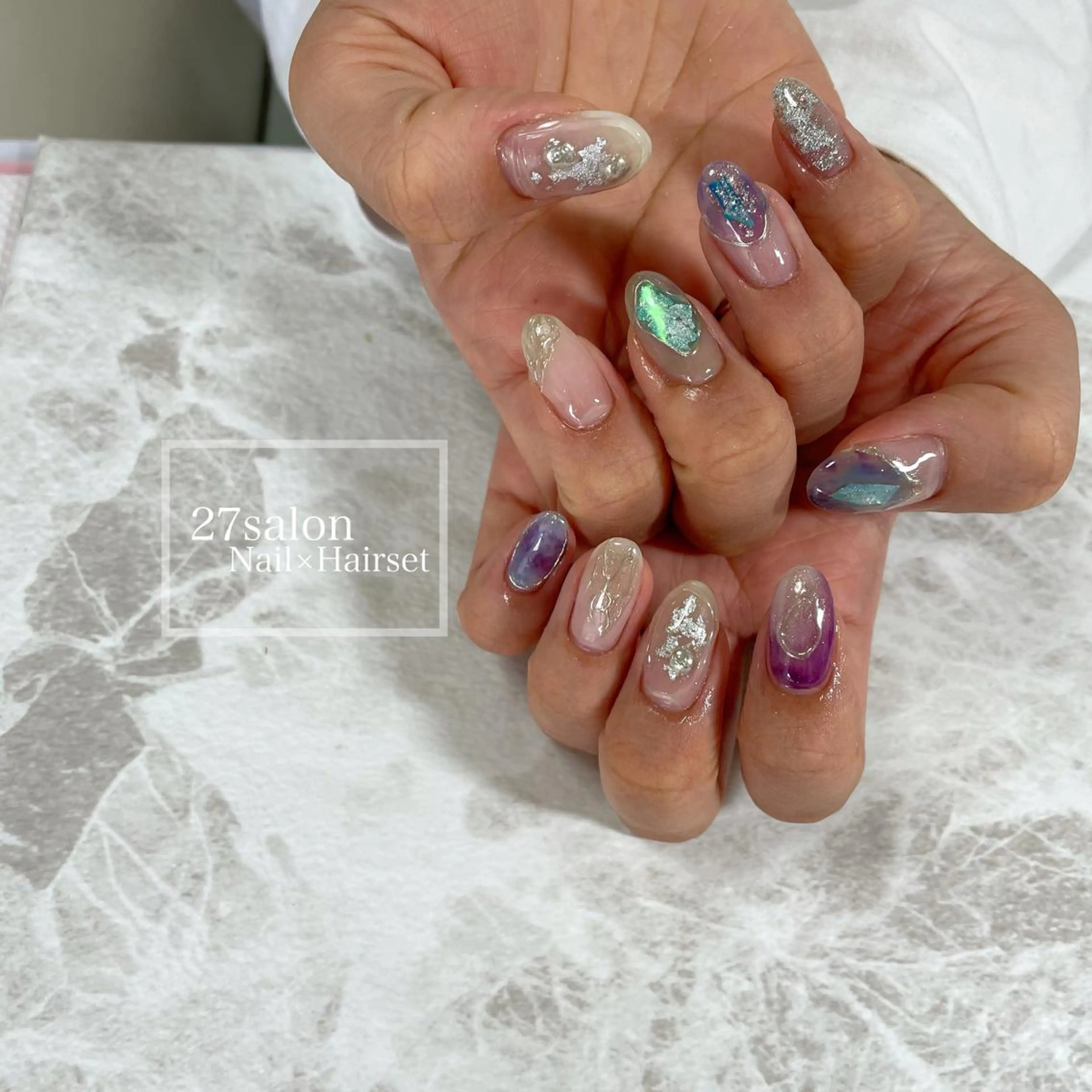 ネイル ニュアンスネイル 27salon yuinaのネイルデザイン