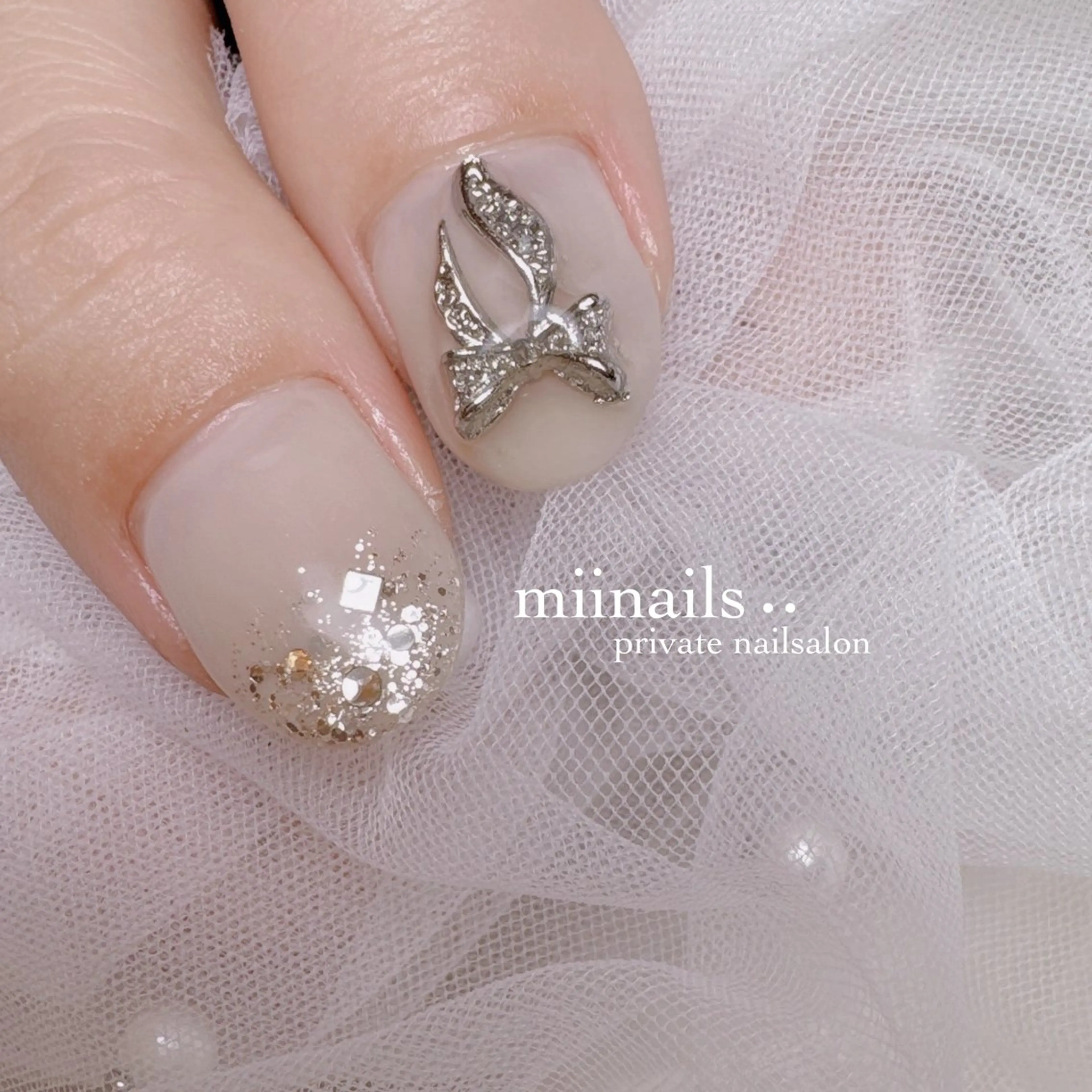 ネイル 韓国ネイル ワンホンネイル ハンドネイル nailsalon miinailsのネイルデザイン