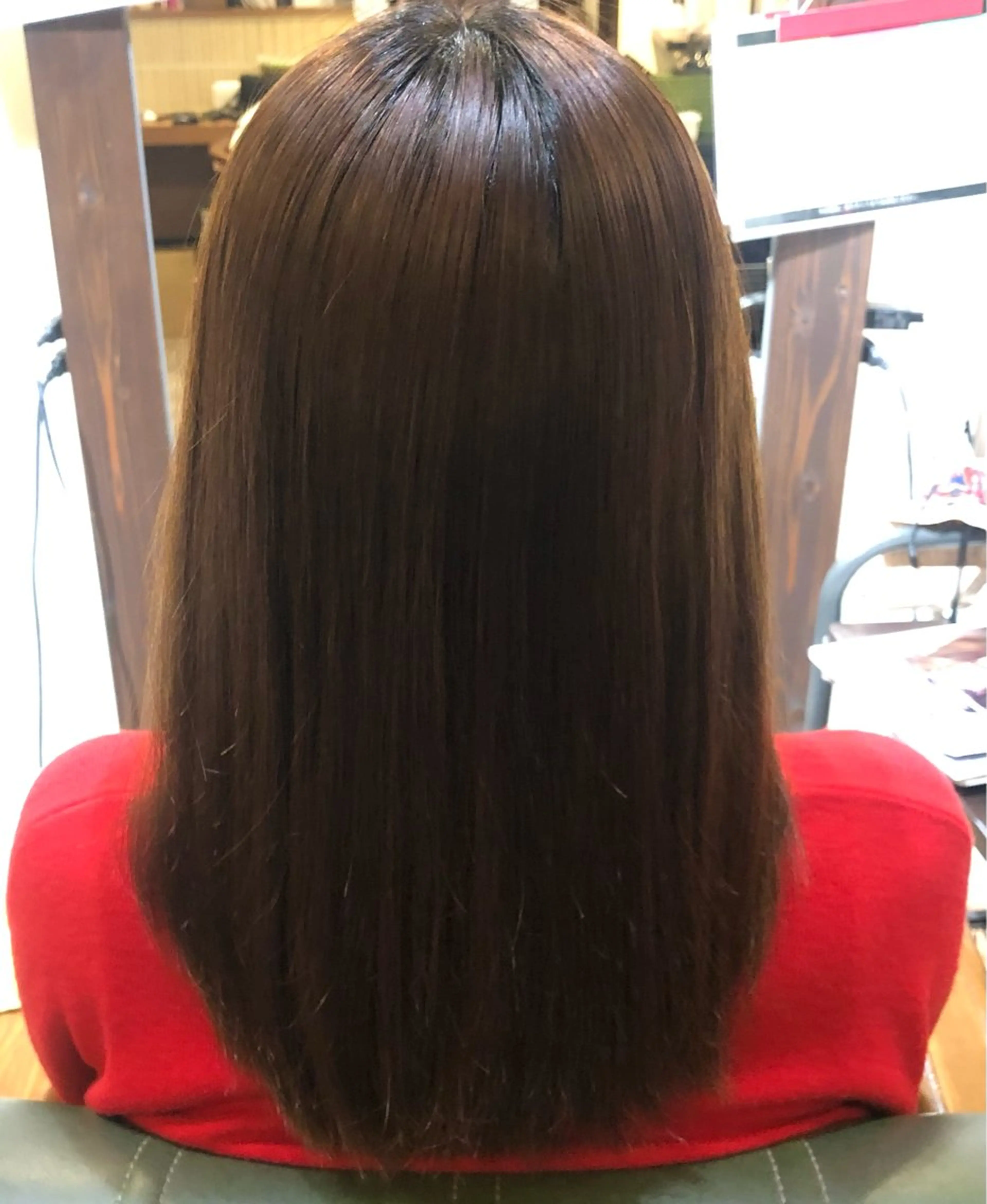 ロング 酸性ストレート 縮毛矯正 なぎさ/ﾏﾂﾊﾟ ｽﾄﾚｰﾄ/ｶﾗｰのヘアスタイル