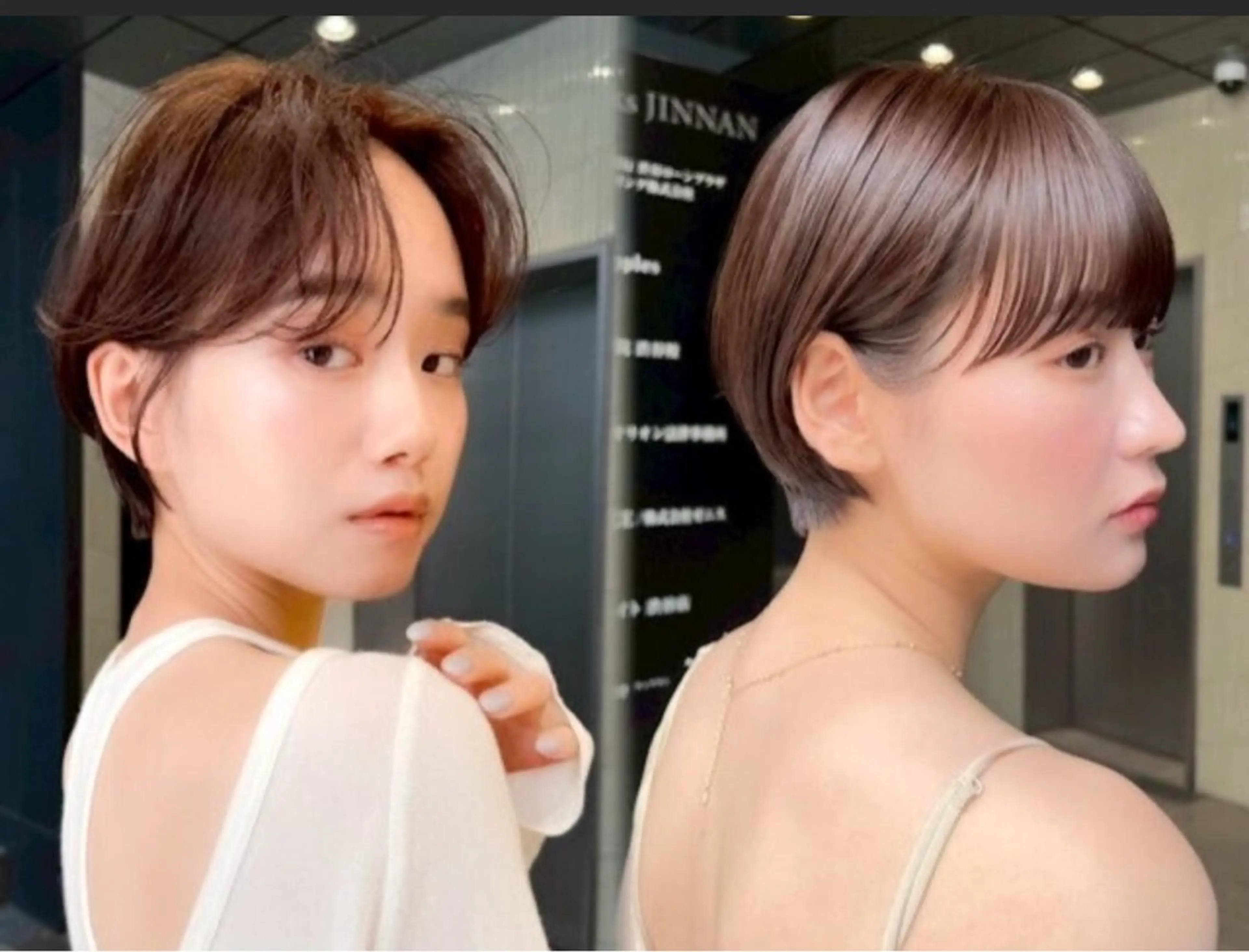 カラー yoshino /ナチュラル縮毛のヘアスタイル