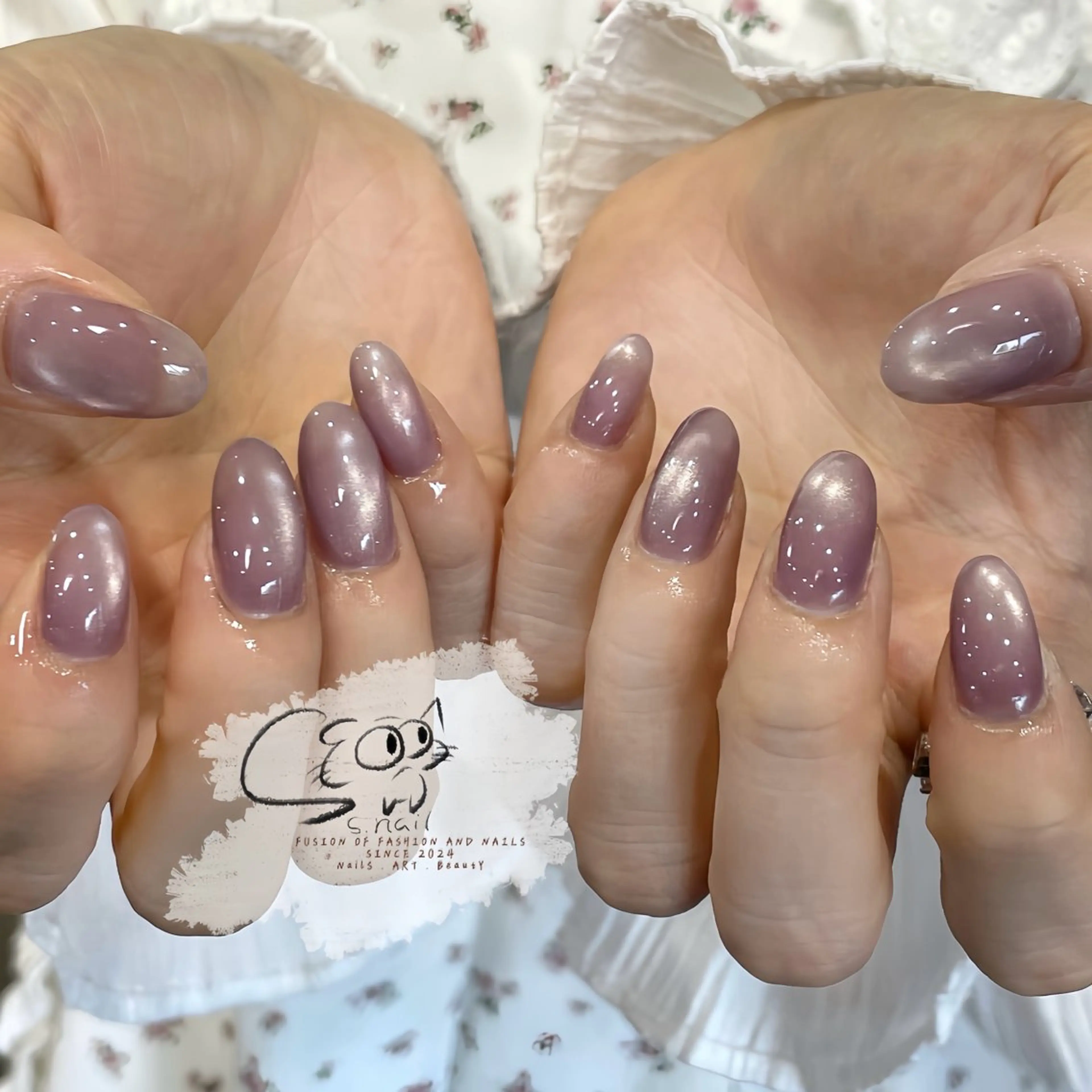 ネイル チークネイル フレンチネイル グラデーション マグネットネイル ワンカラーネイル S.nail _のネイルデザイン