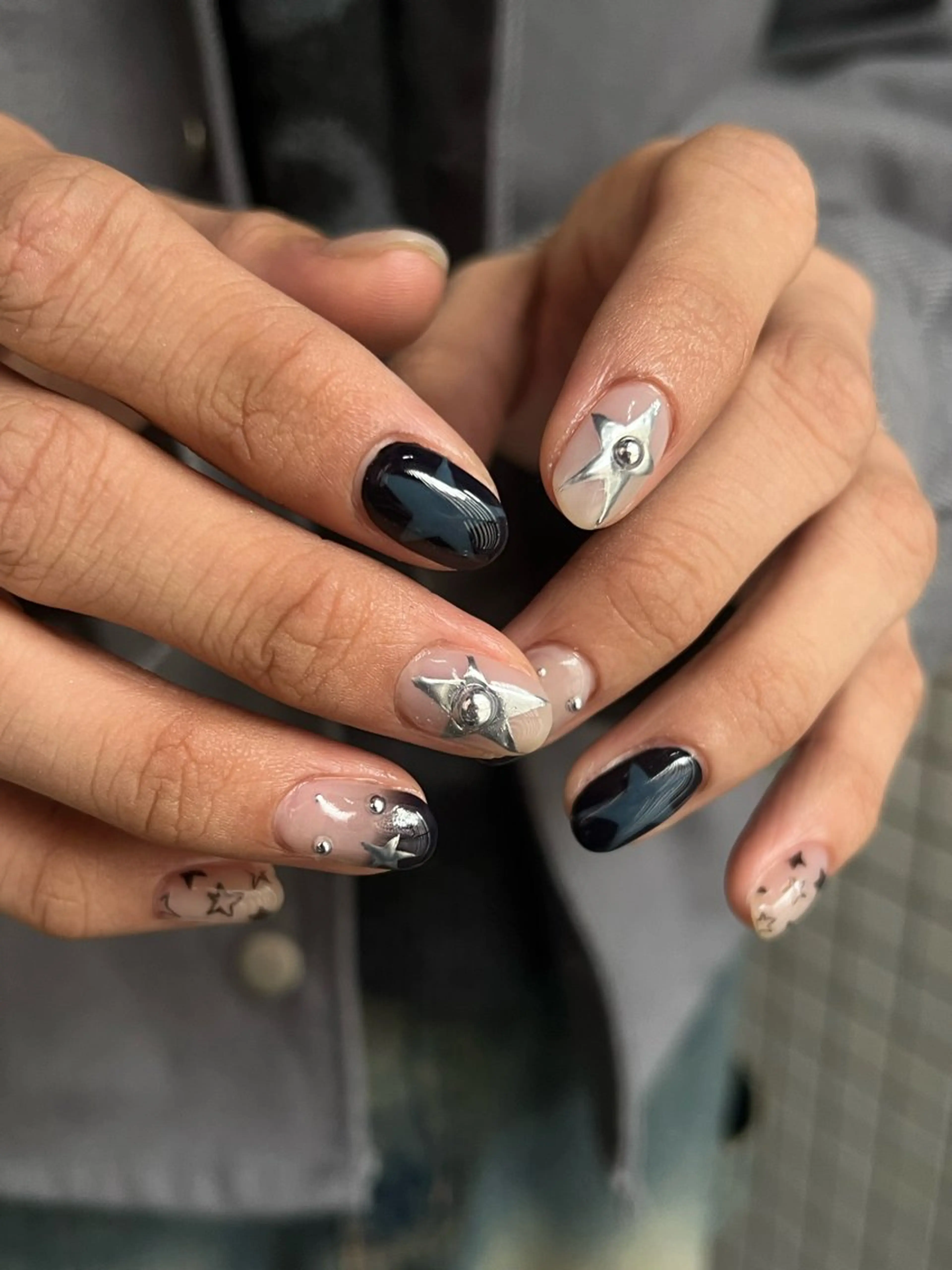 ネイル ハンドネイル Hata nail 🎀個性派ニュアンスのネイルデザイン