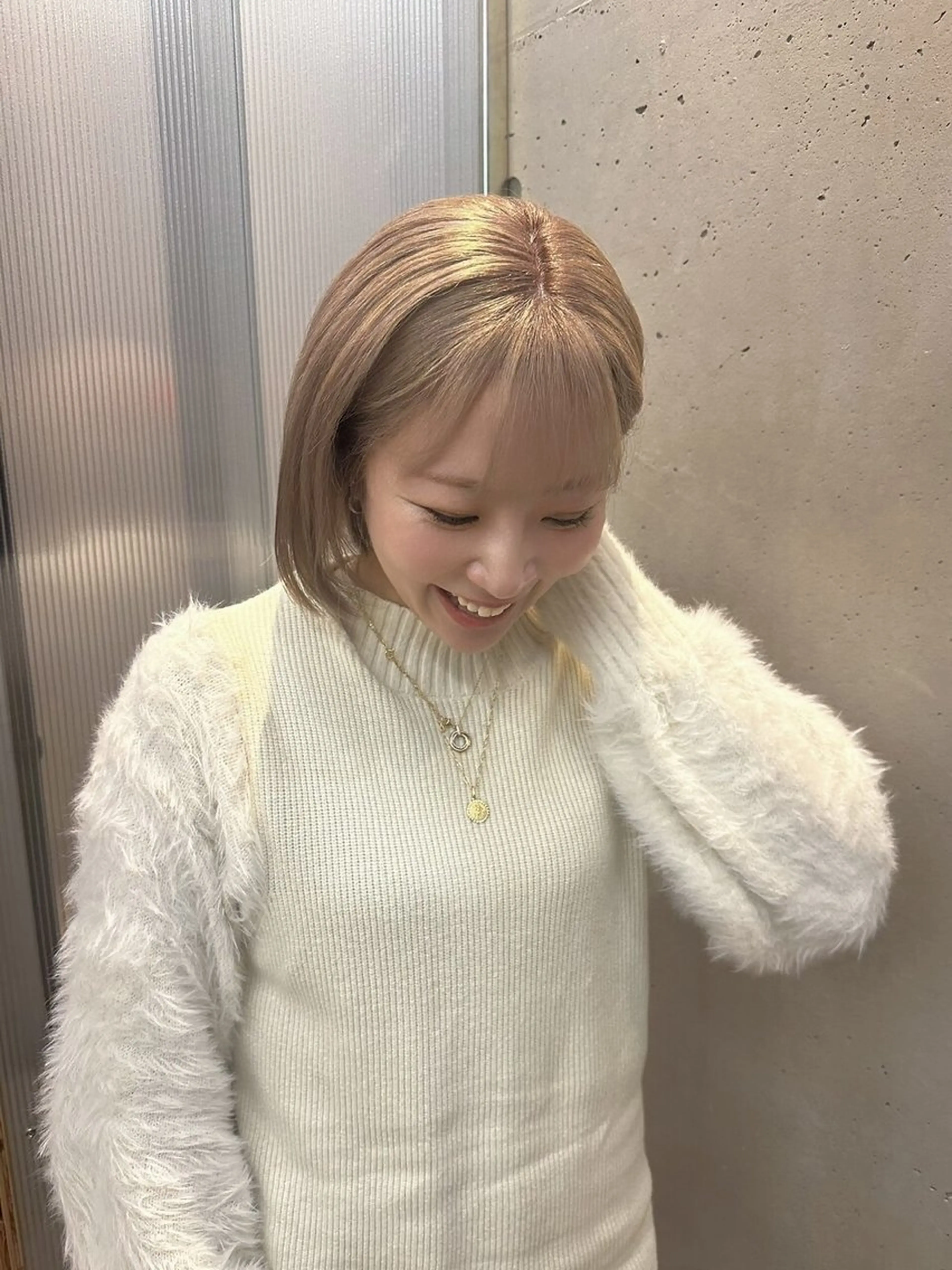 ショート カラー ショートボブ アディクシーカラー ブリーチ ケアブリーチ デザインカラー カット ヘアカラー CEINE OURのヘアスタイル