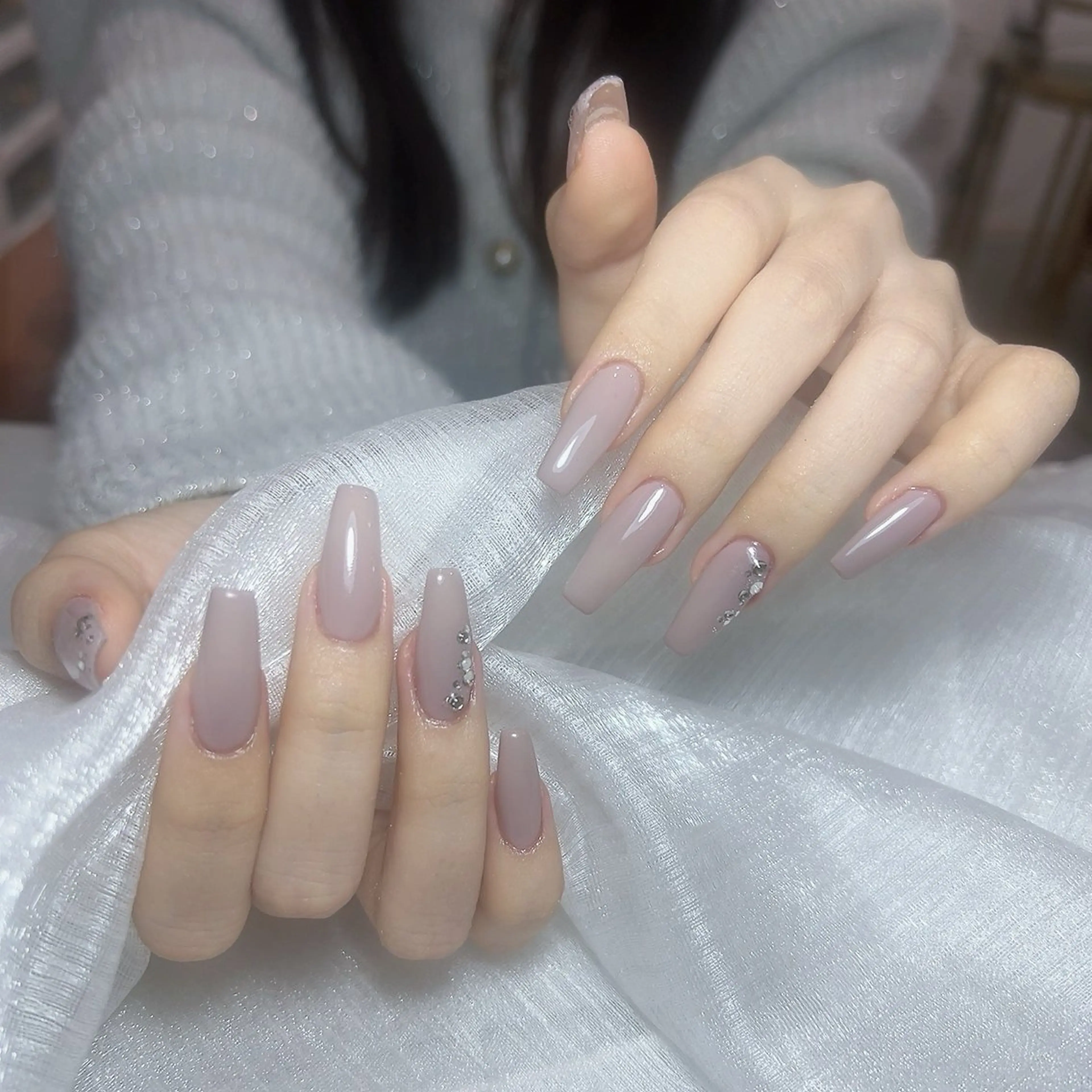 ネイル アートネイル フラッシュネイル ジェルネイル グラデーション ラメ(グリッター) ハンドネイル You&Me Reonaのネイルデザイン