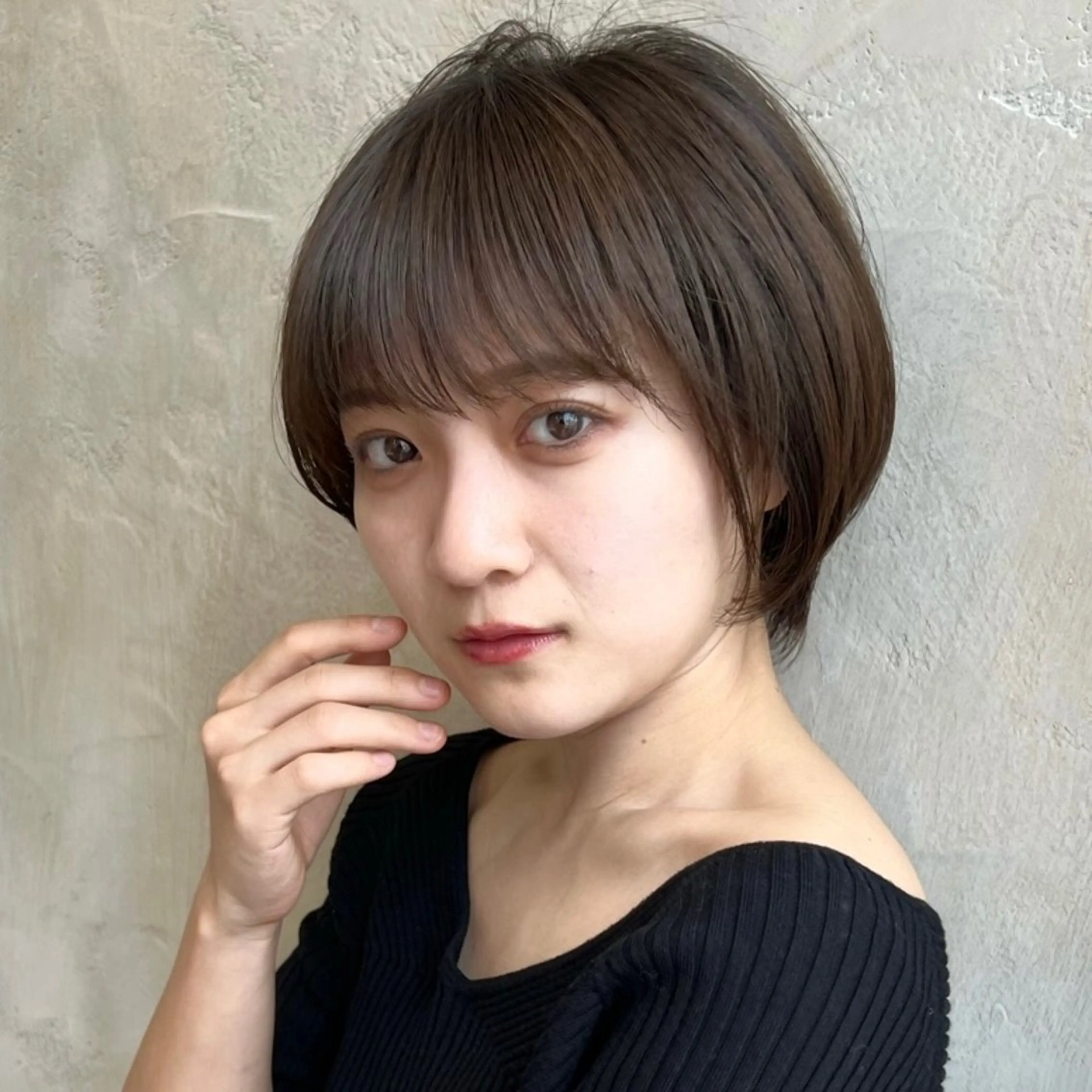 ショート カラー カット ヘアカラー トリートメント 💍新宿ショート 💍岩田莉奈のヘアスタイル