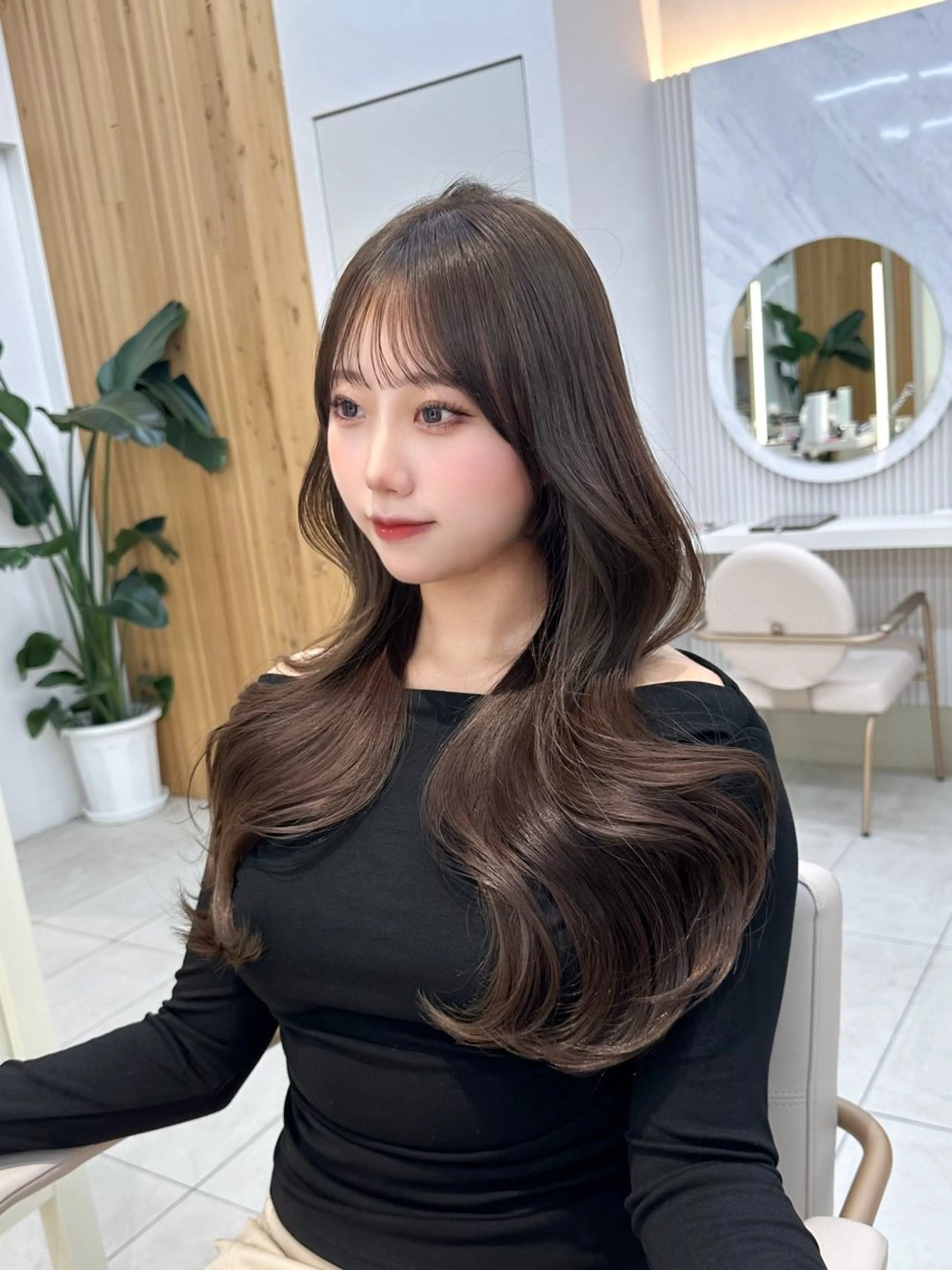 ロング カラー カット ヘアカラー トリートメント 🇰🇷韓国風くびれ ヘア🇰🇷中村優大のヘアスタイル