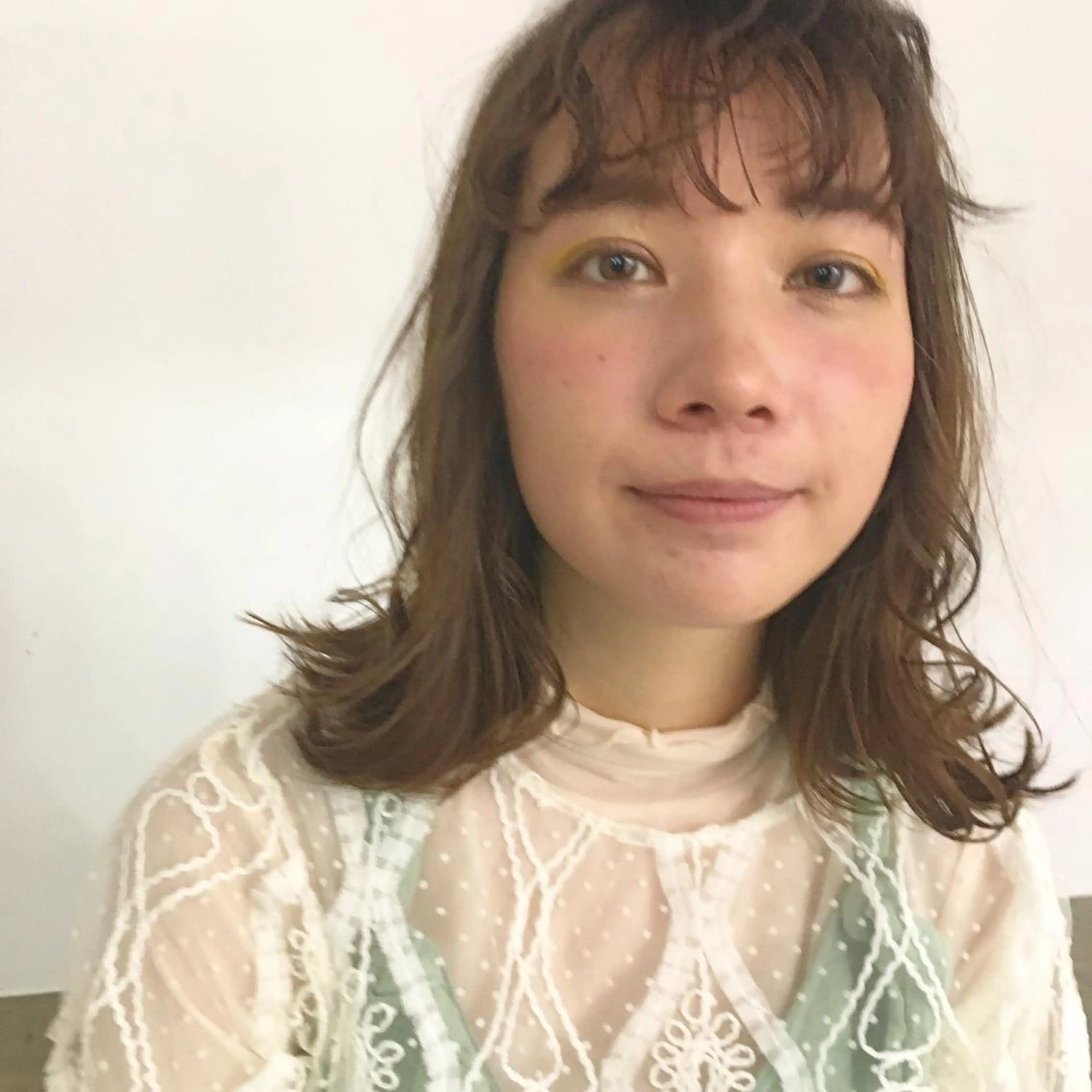 ミディアム カラー fuchigami suzunoのヘアスタイル