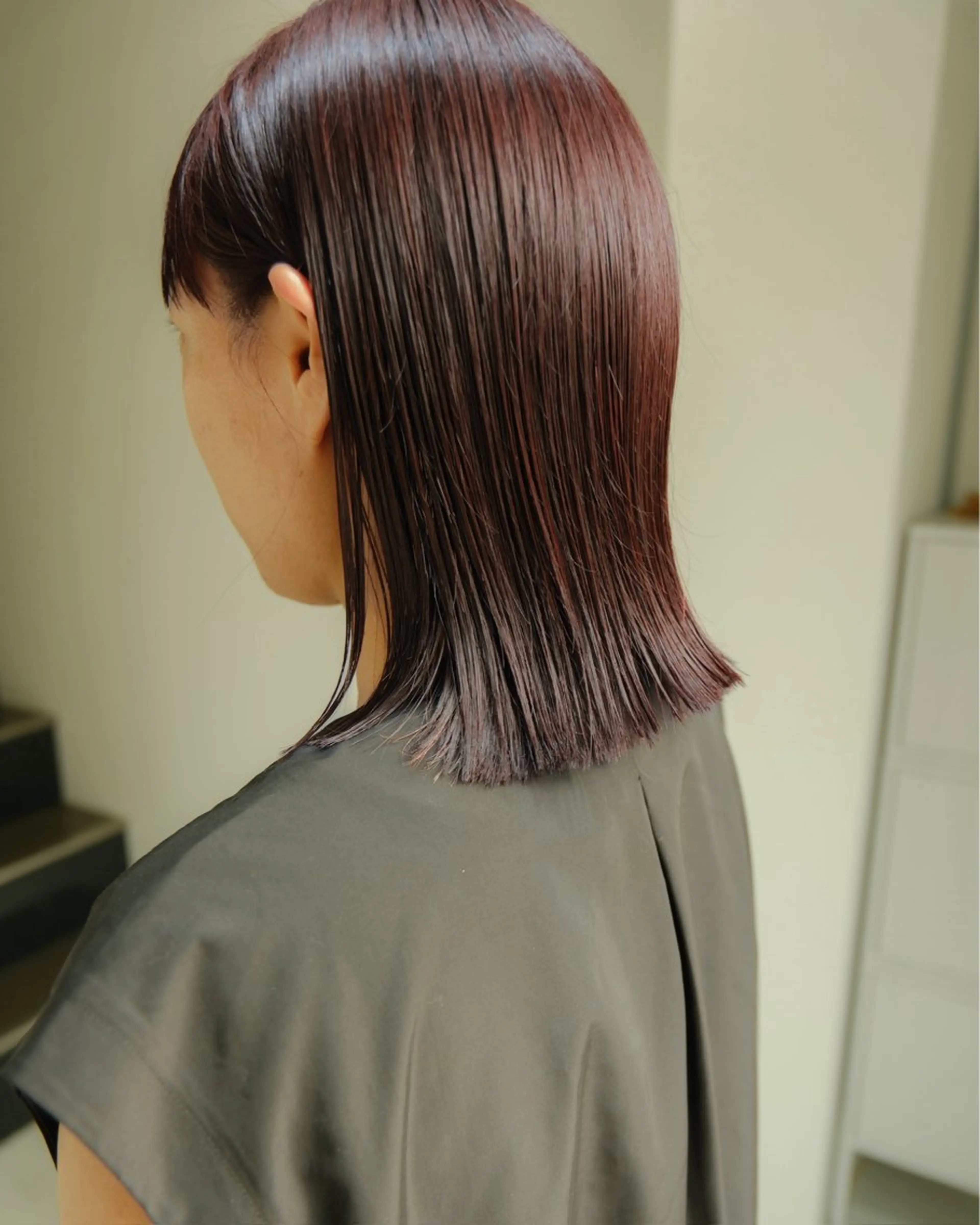 カラー レッドカラー 檜 果歩のヘアスタイル