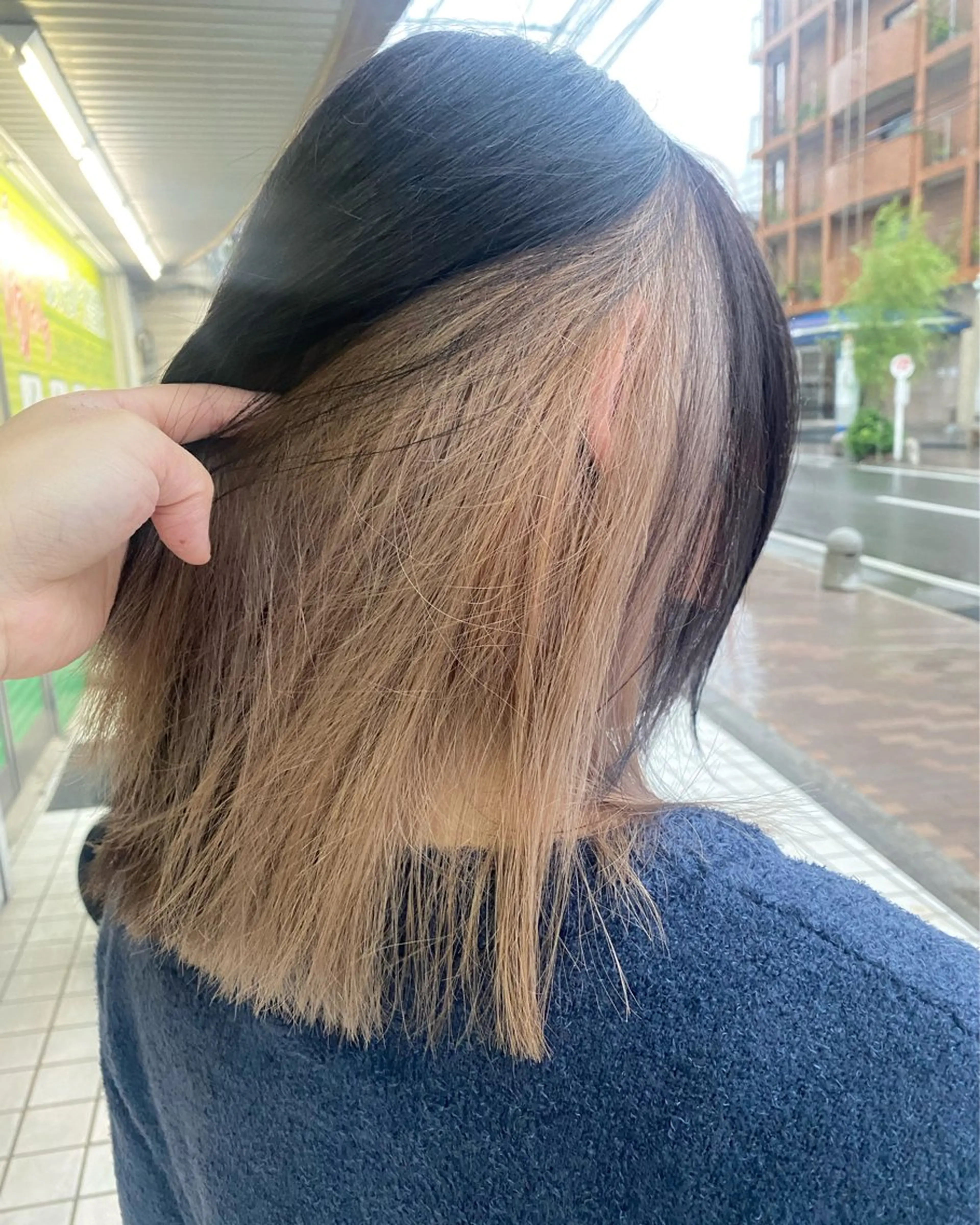 オンカラー＋インナーデザインブリーチ(ダメージ軽減保湿剤付き)の写真