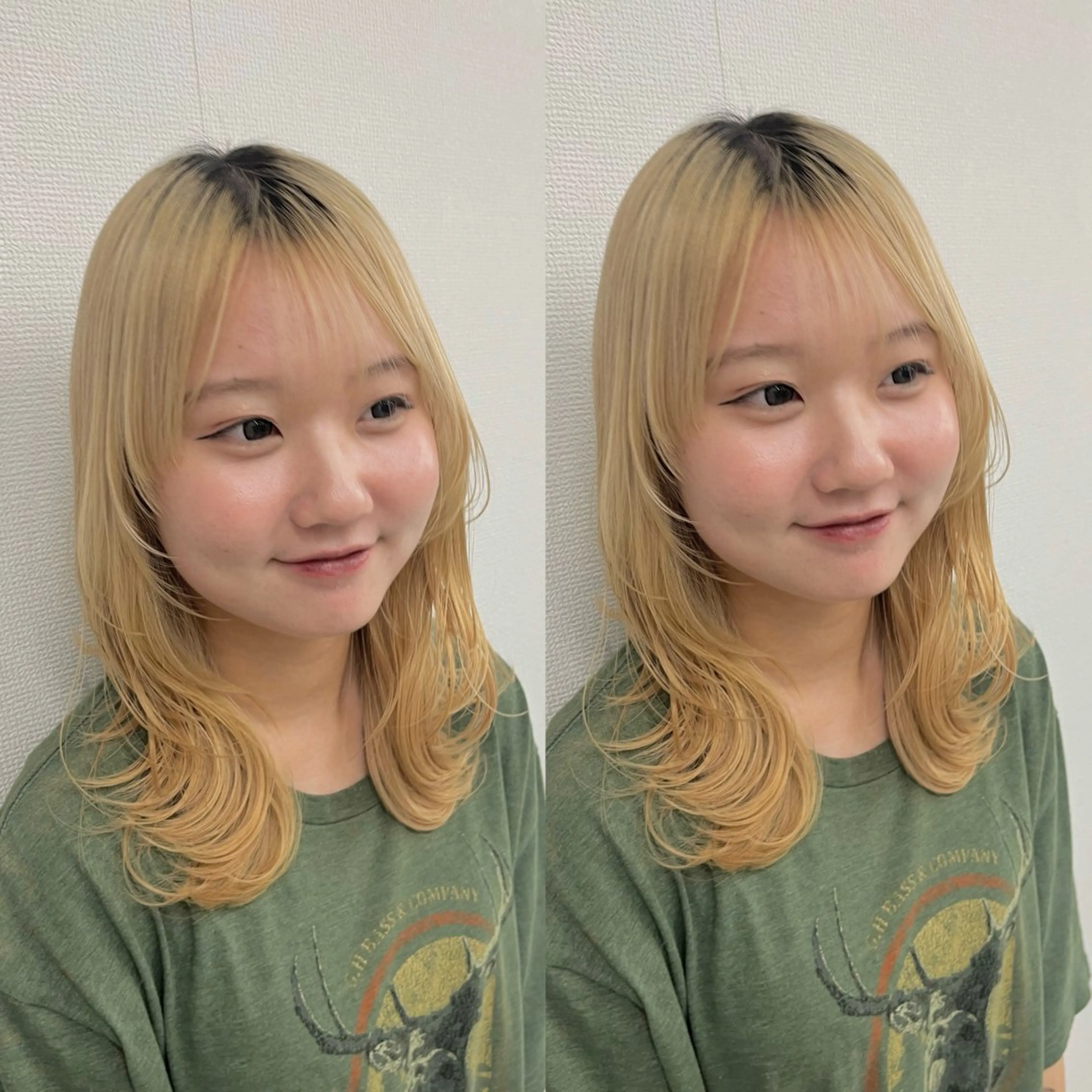 【小顔レイヤー✖️透明感カラー】❤️‍🔥レイヤーカット➕透明感カラー➕1stepトリートメント❤️‍🔥の写真