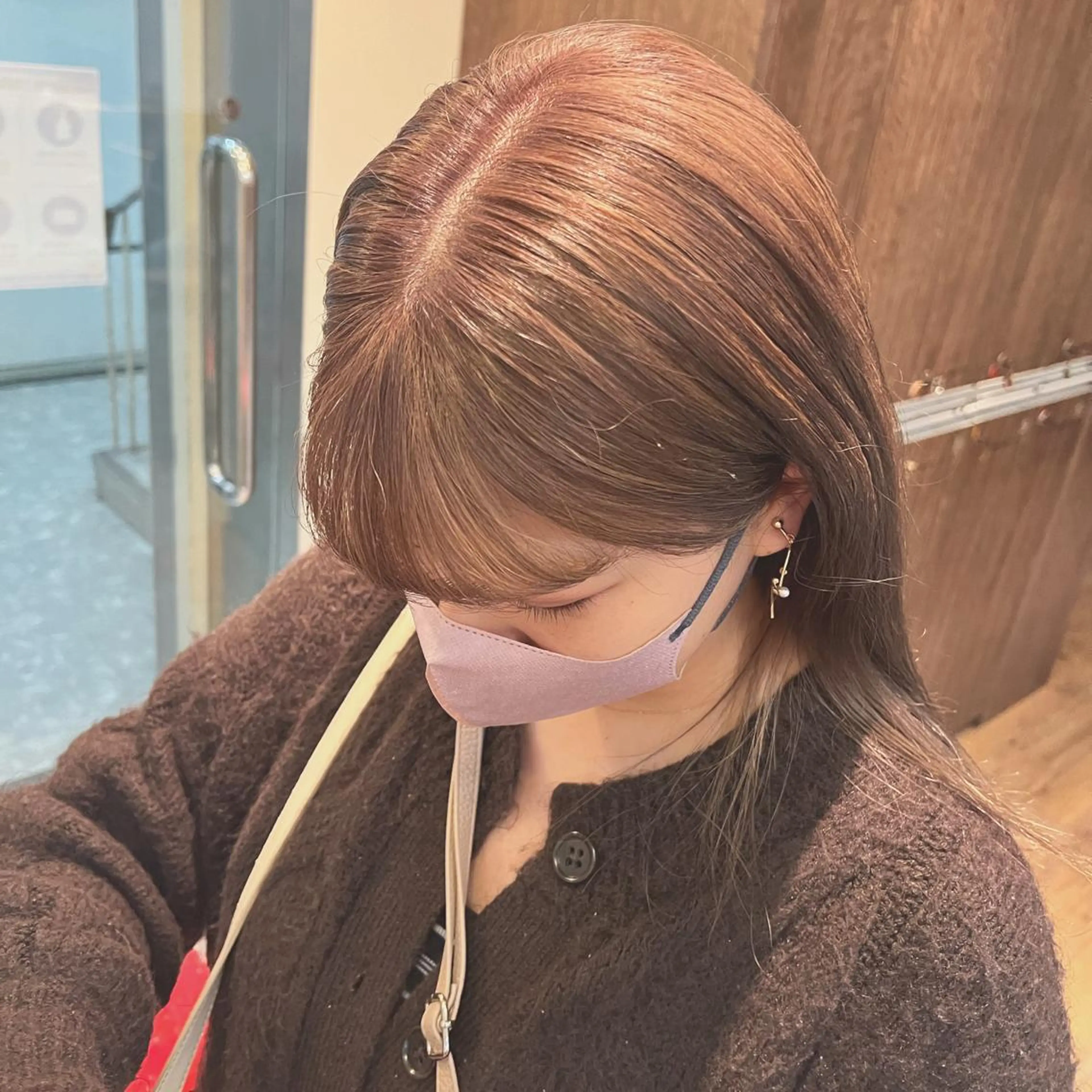 カラー グレージュ ラベンダーカラー ラベンダーグレージュ ラベンダーグレー ヘアカラー トリートメント little×PORTO sannomiya所属・Topstylist HARUのヘアスタイル