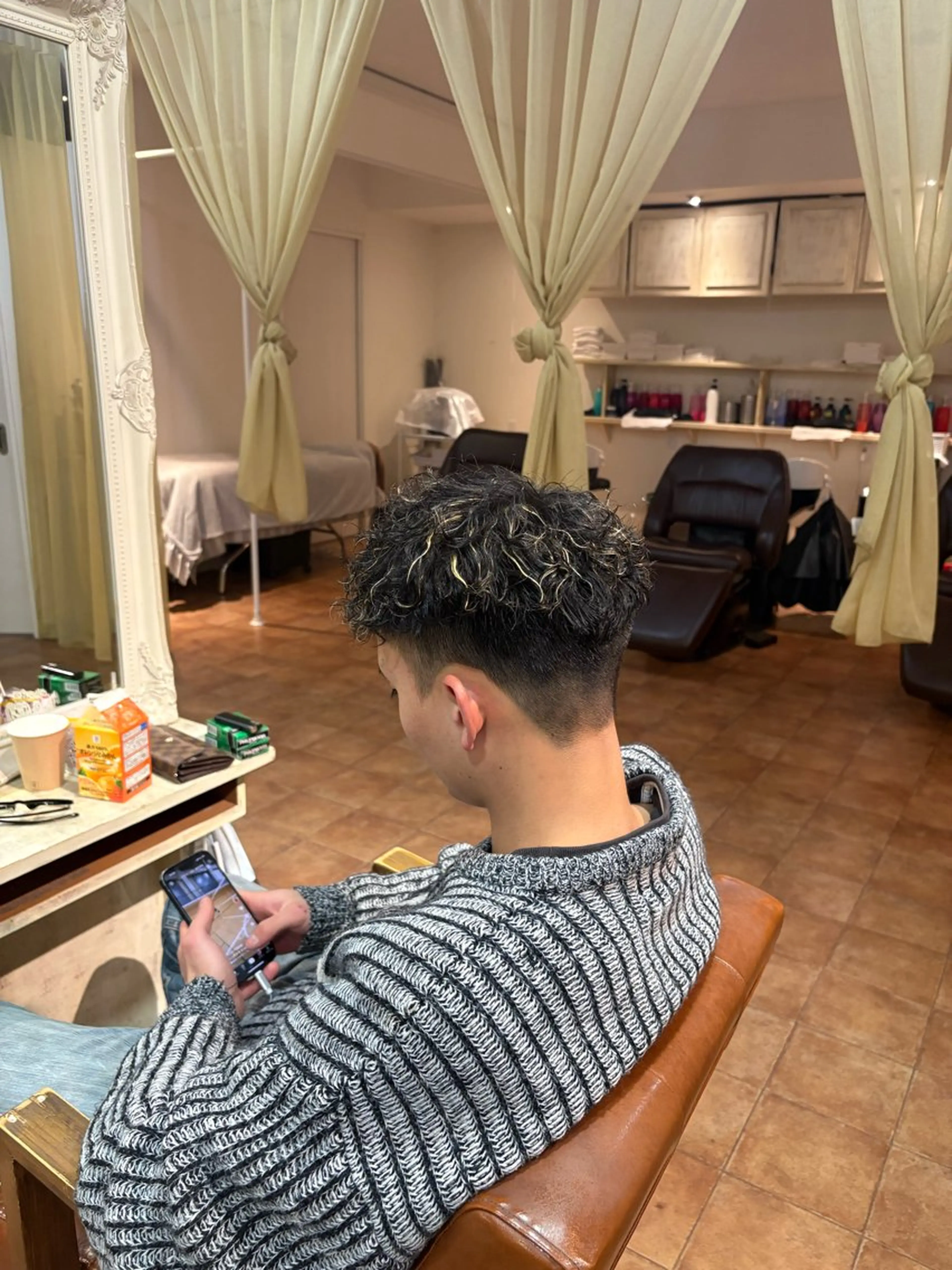 カラー パーマ メンズ カット ヘアカラー パーマ メンズ特化 / Reiのヘアスタイル