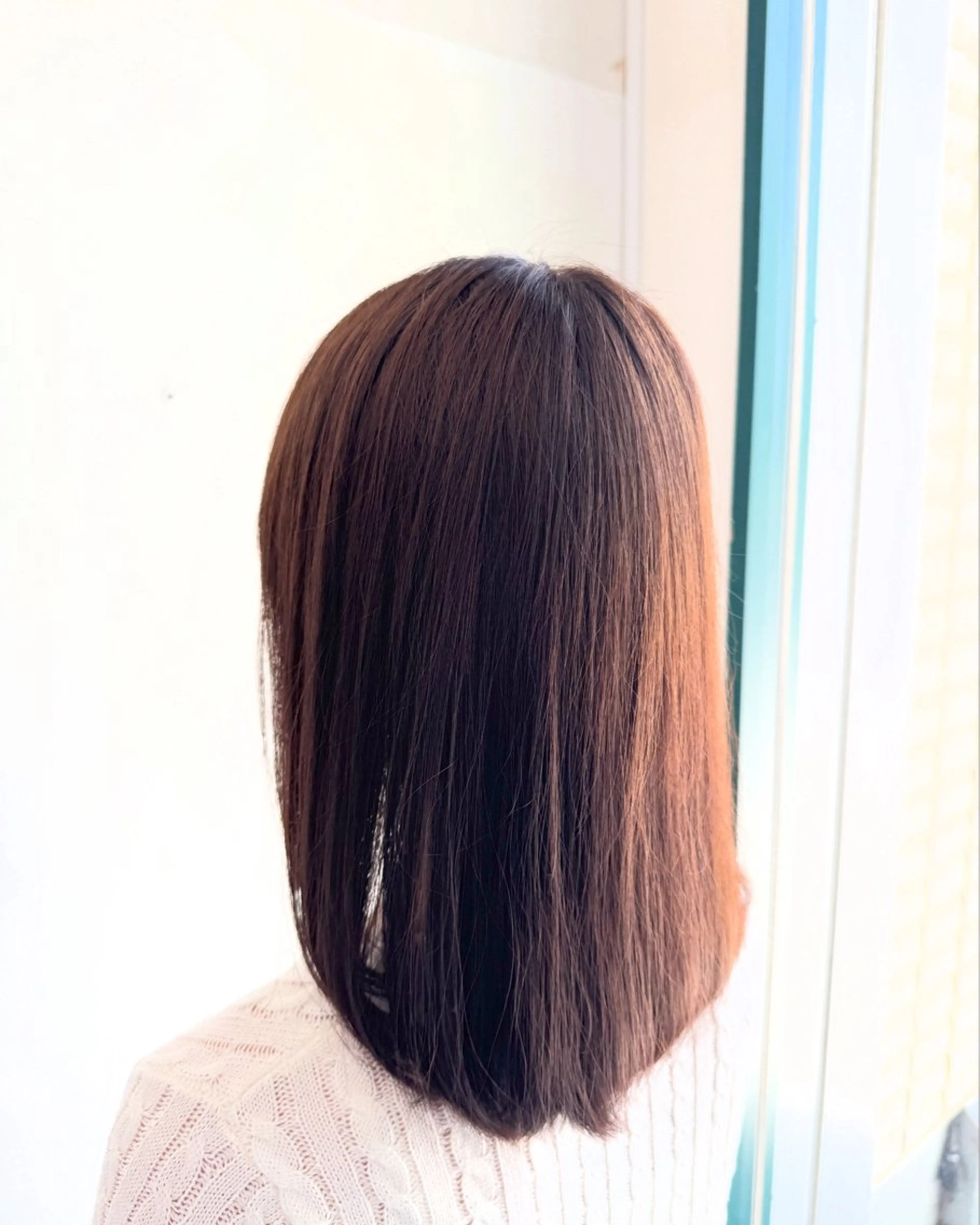 セミロング カラー カット ヘアカラー 大塚 しおりのヘアスタイル