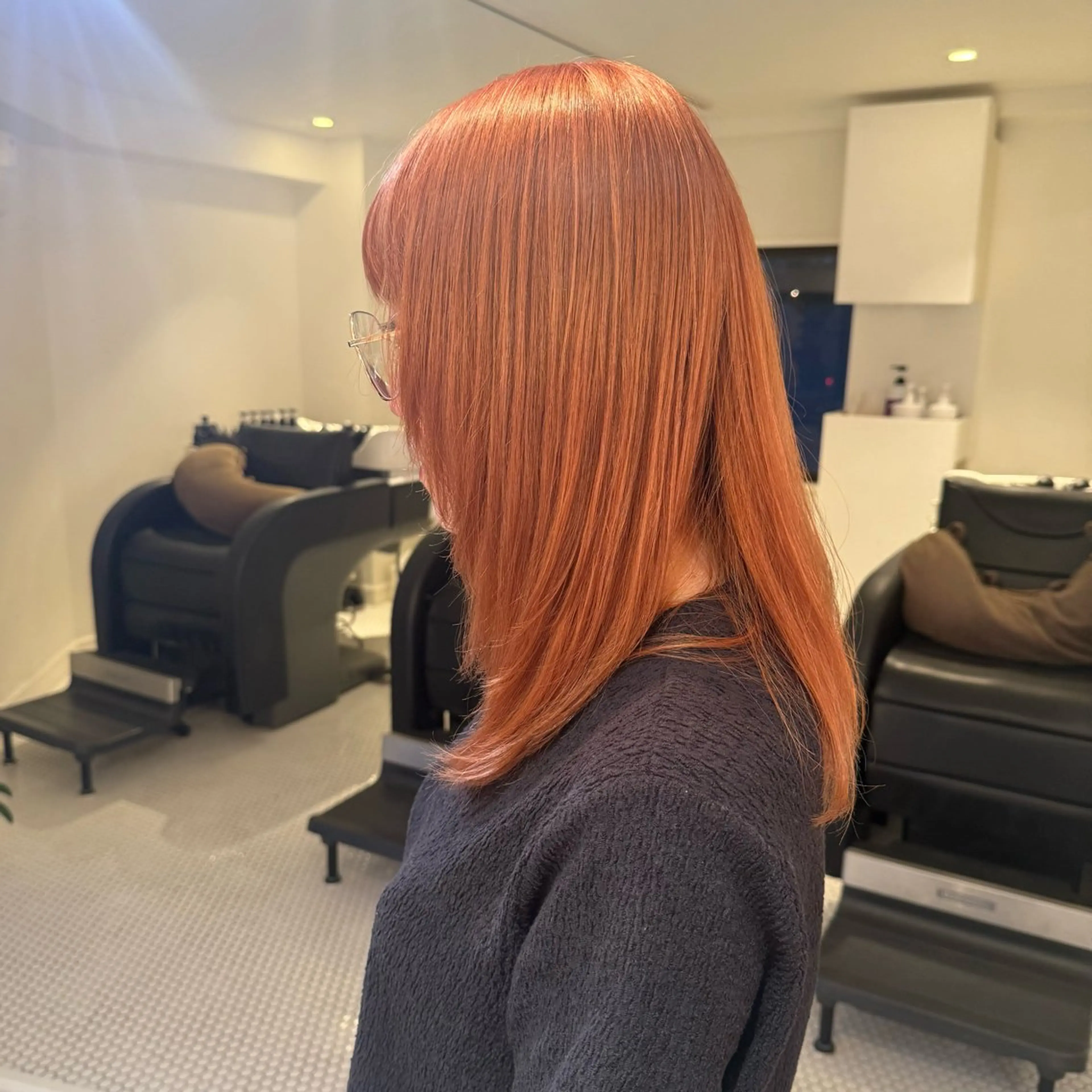 カラー ヘアカラー 升方 楓のヘアスタイル