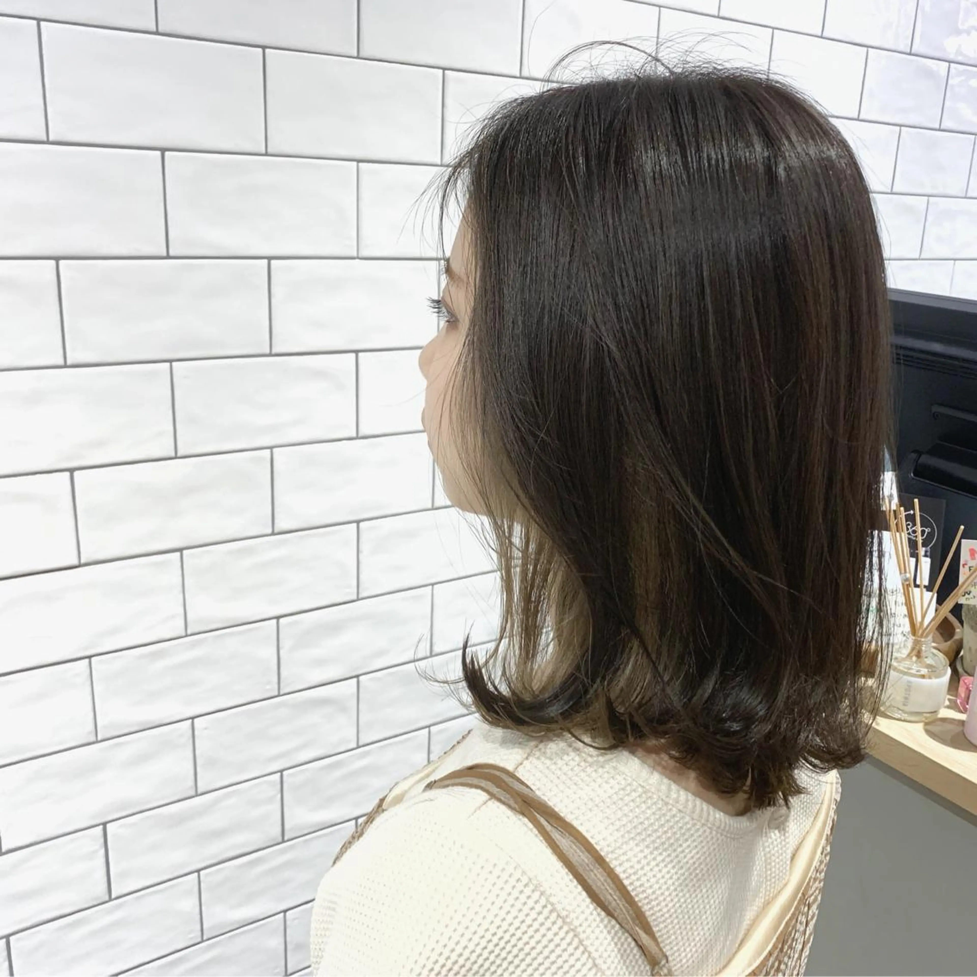 ミディアム カラー ヘアカラー 原山 直人のヘアスタイル
