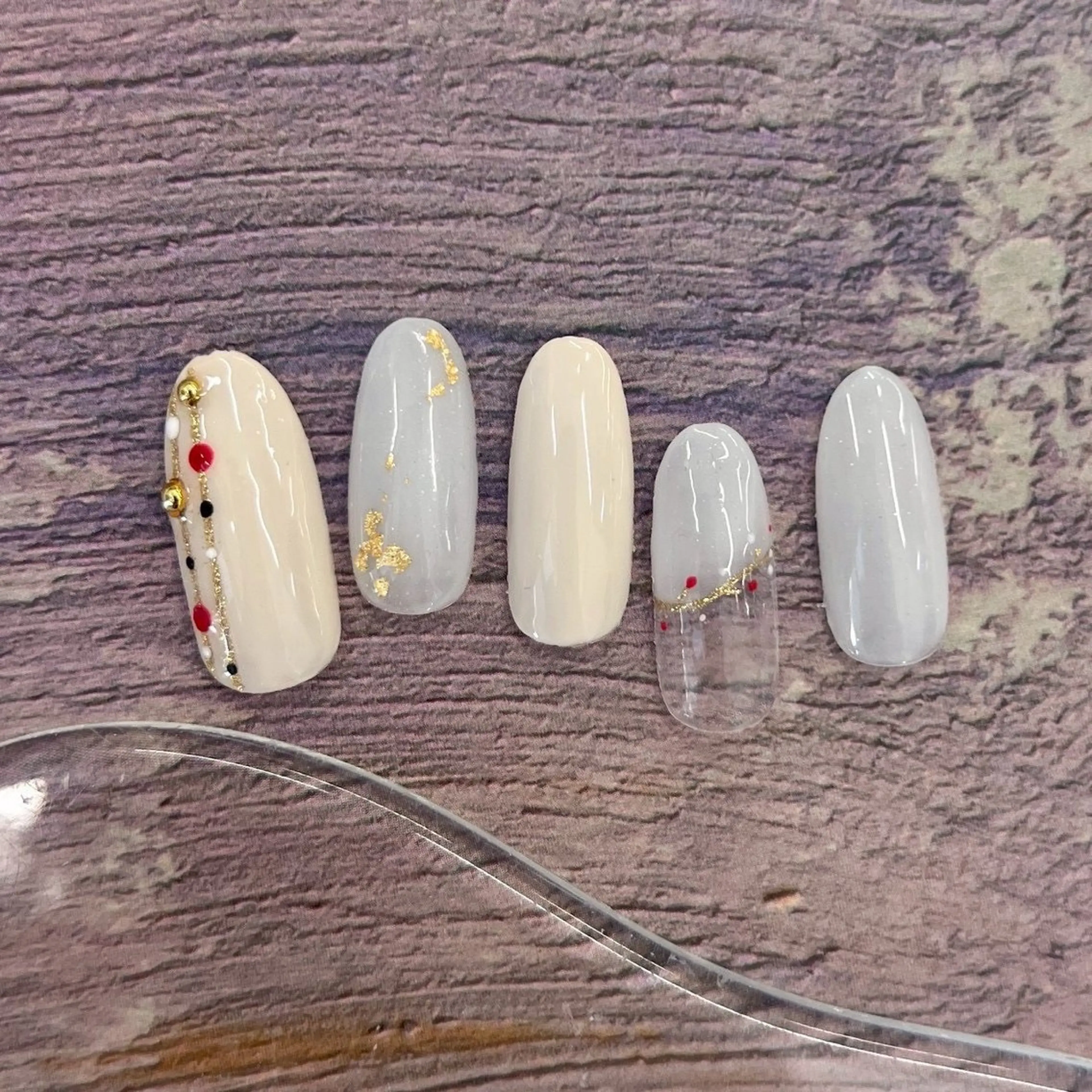 ネイル ⭐︎休業中の練習⭐︎ JNA認定講師髙橋のネイルデザイン