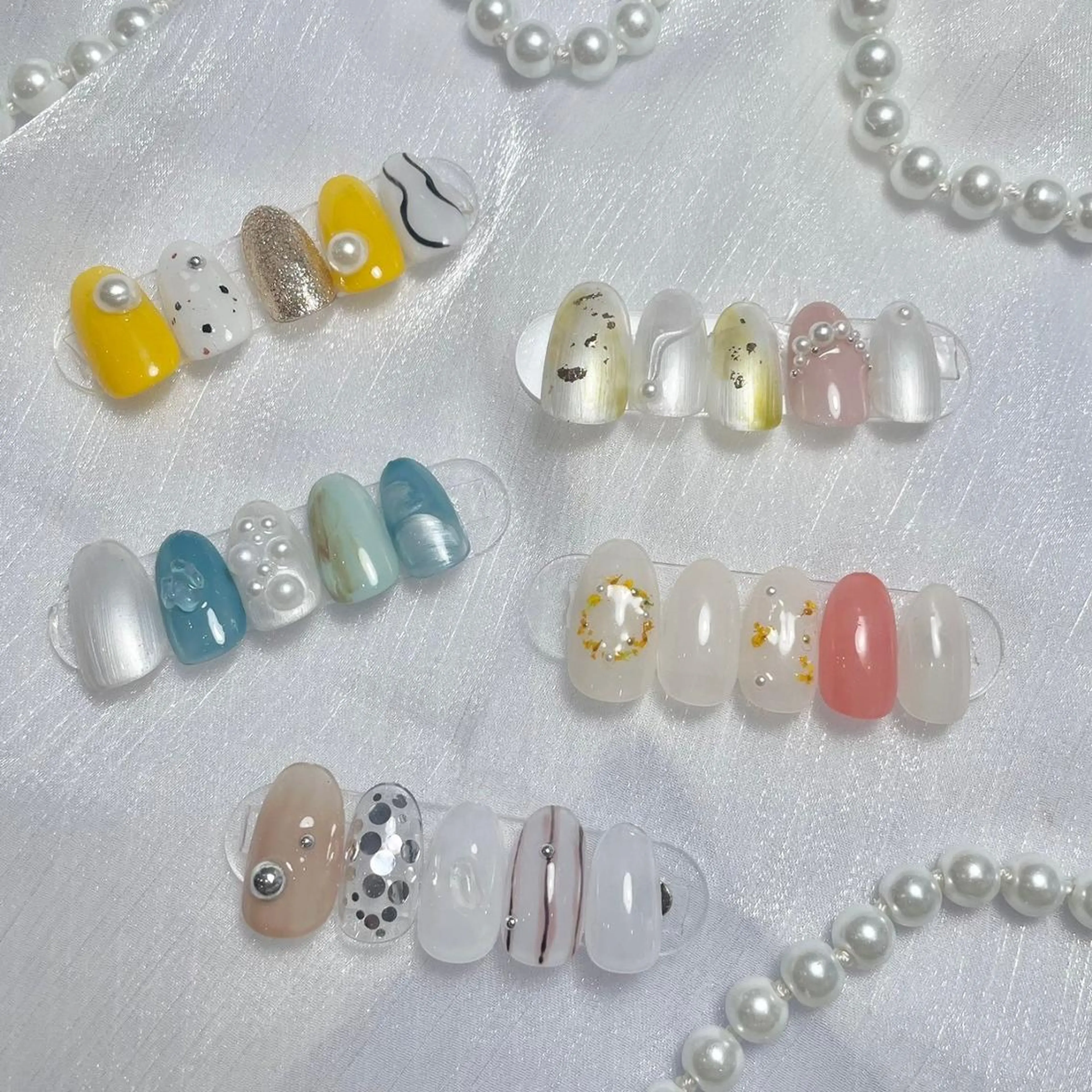 ネイル アートネイル フラッシュネイル ジェルネイル 氷ネイル・うるうるネイル キラキラネイル M2 BEAUTY Rionのネイルデザイン