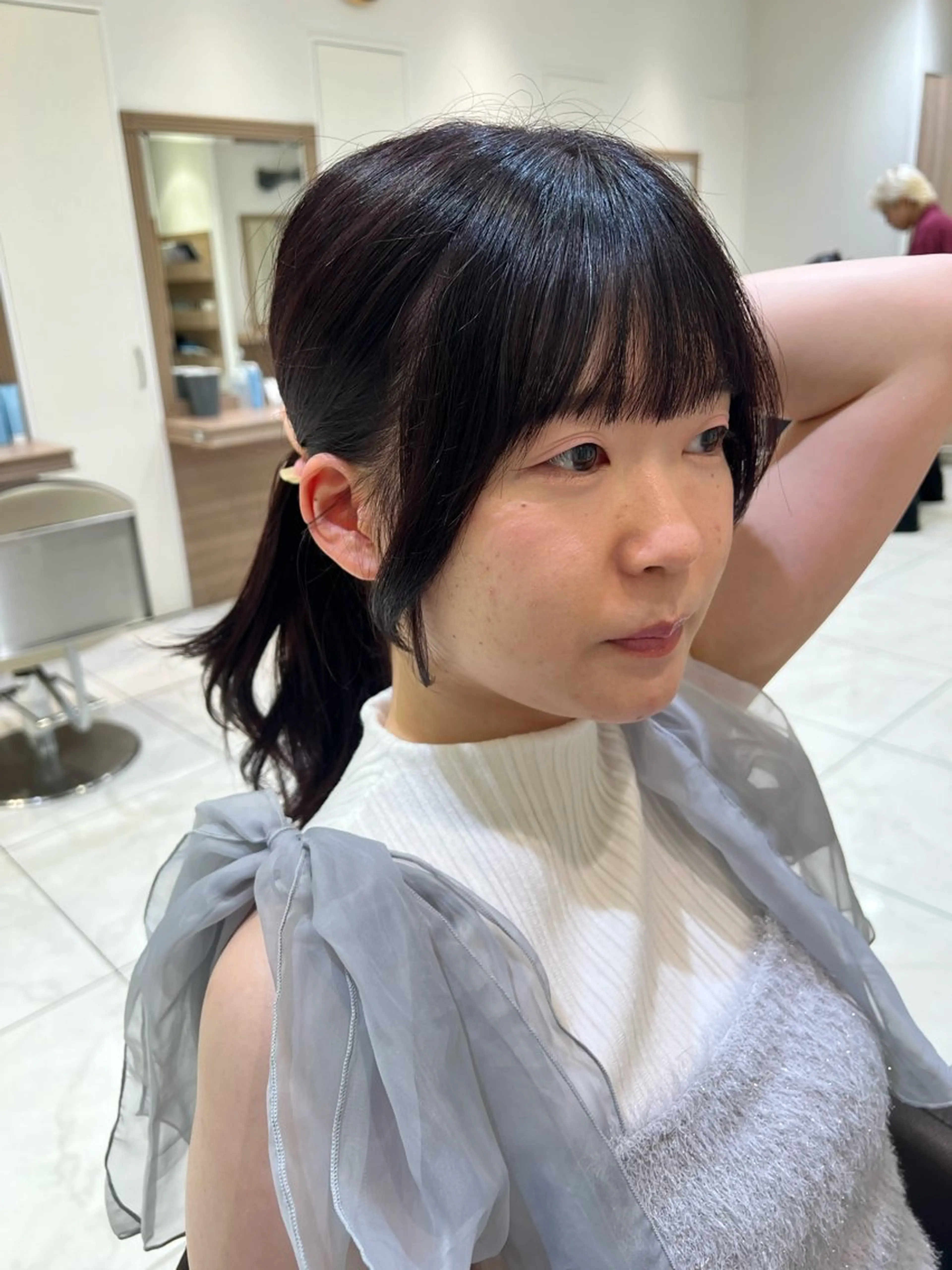 セミロング カラー 顔周り/韓国レイヤー junkaのヘアスタイル