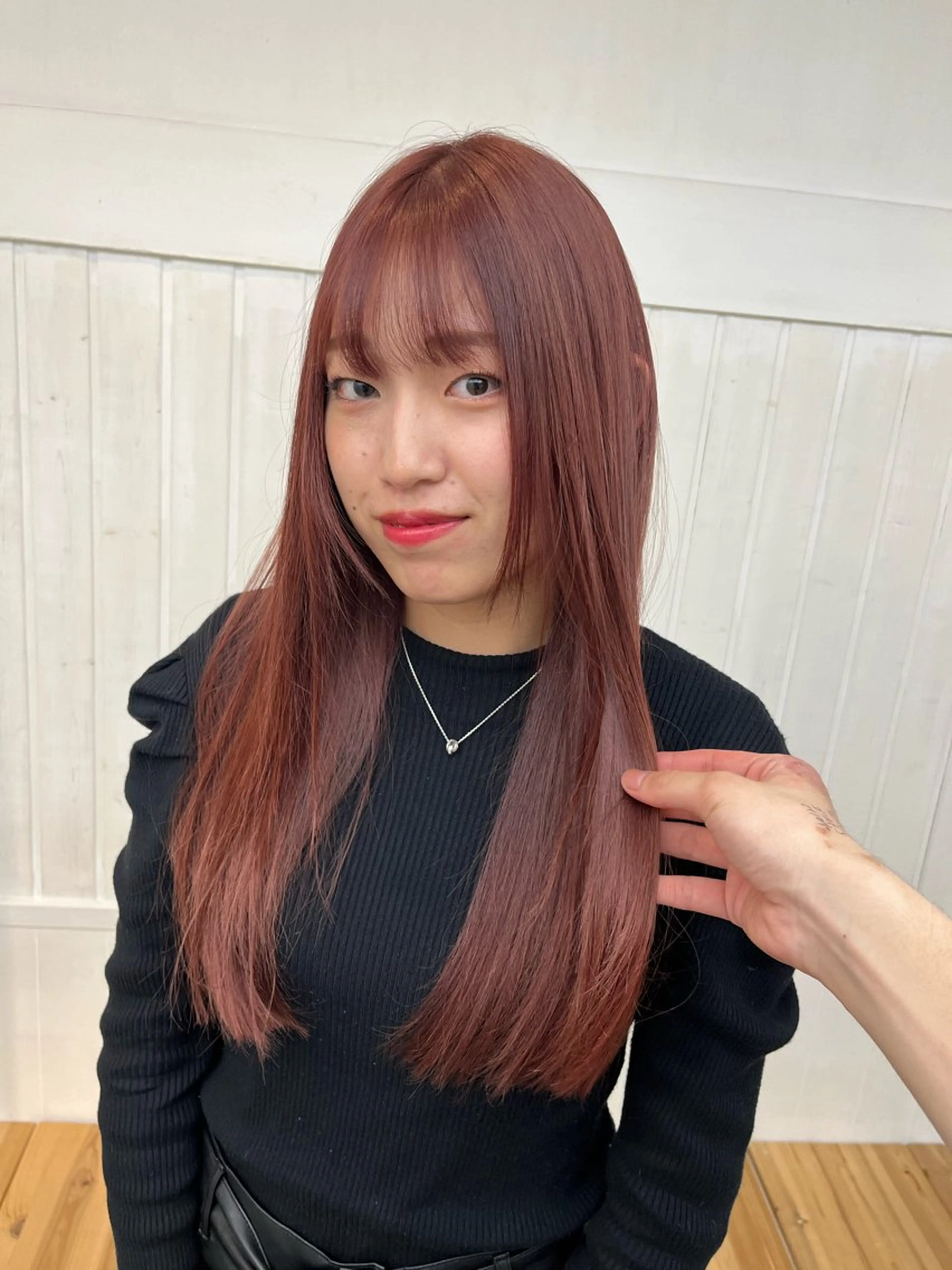 ロング RIKU⚡️毛流れ ヘア×眉ワックスのヘアスタイル