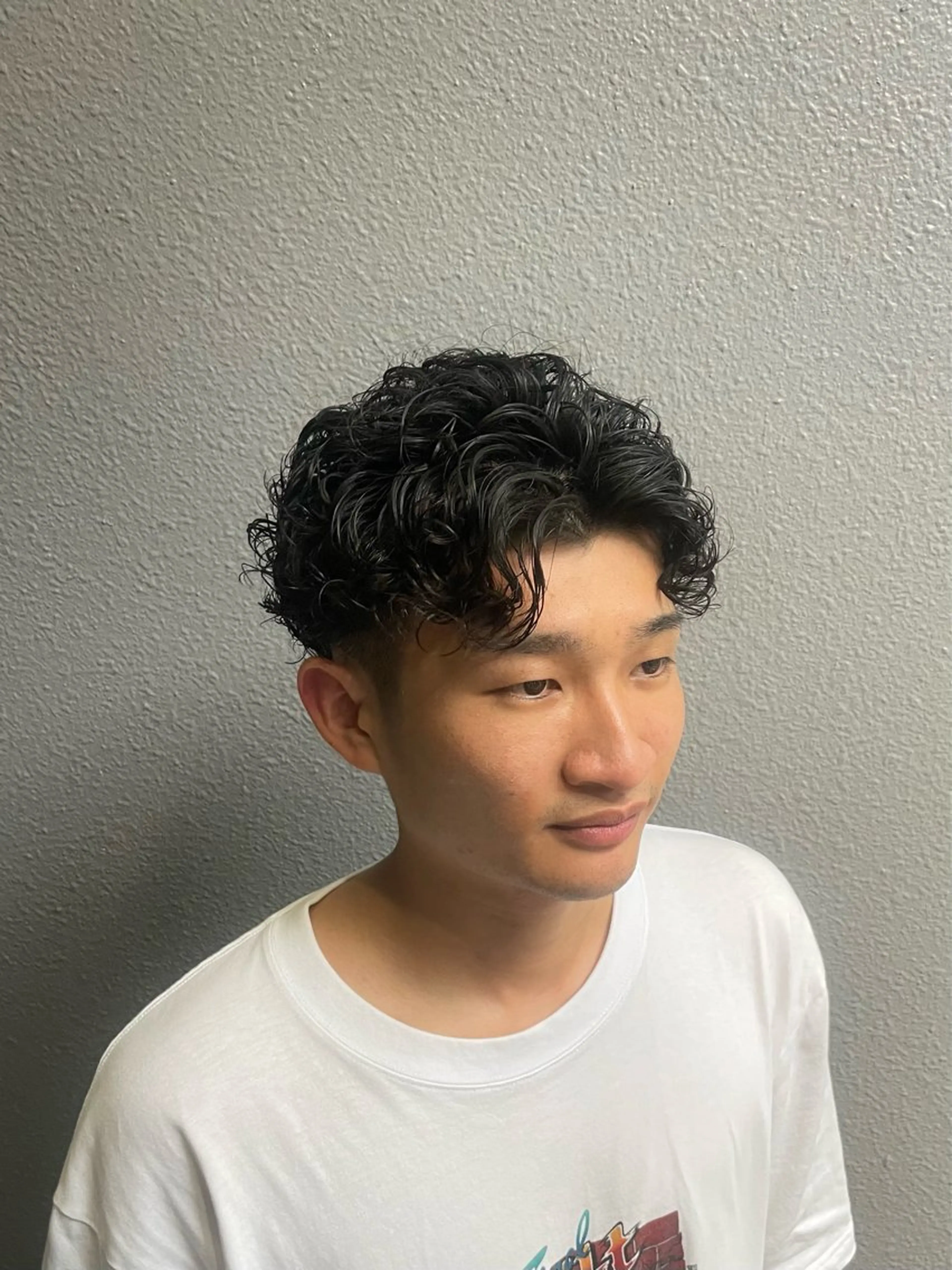 パーマ メンズ カット パーマ 葛西/barber/ 相山琉磨のヘアスタイル