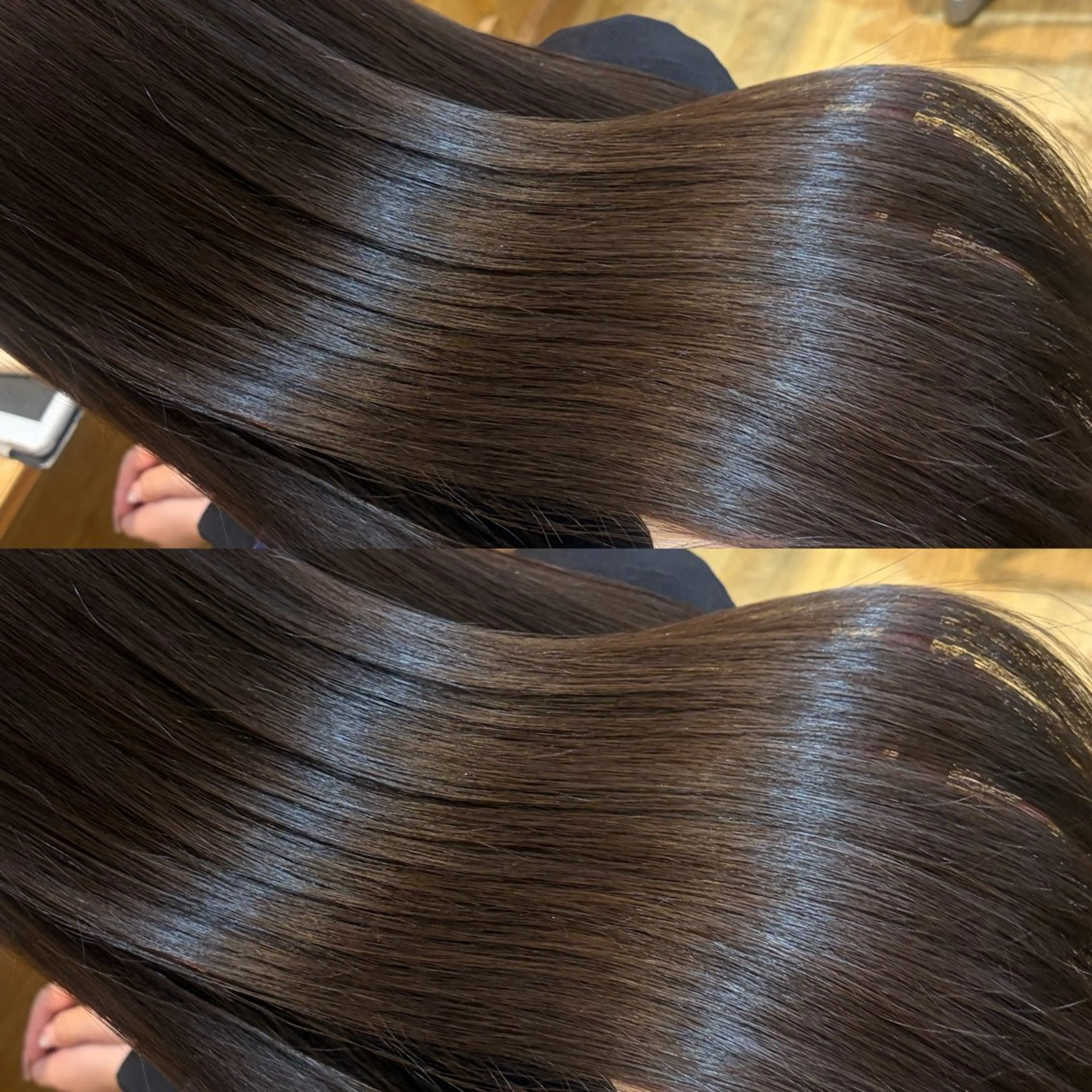 ロング カラー パーマ カット ヘアカラー 縮毛矯正 トリートメント 髪質改善Wカラー ウルトワのアユカのヘアスタイル