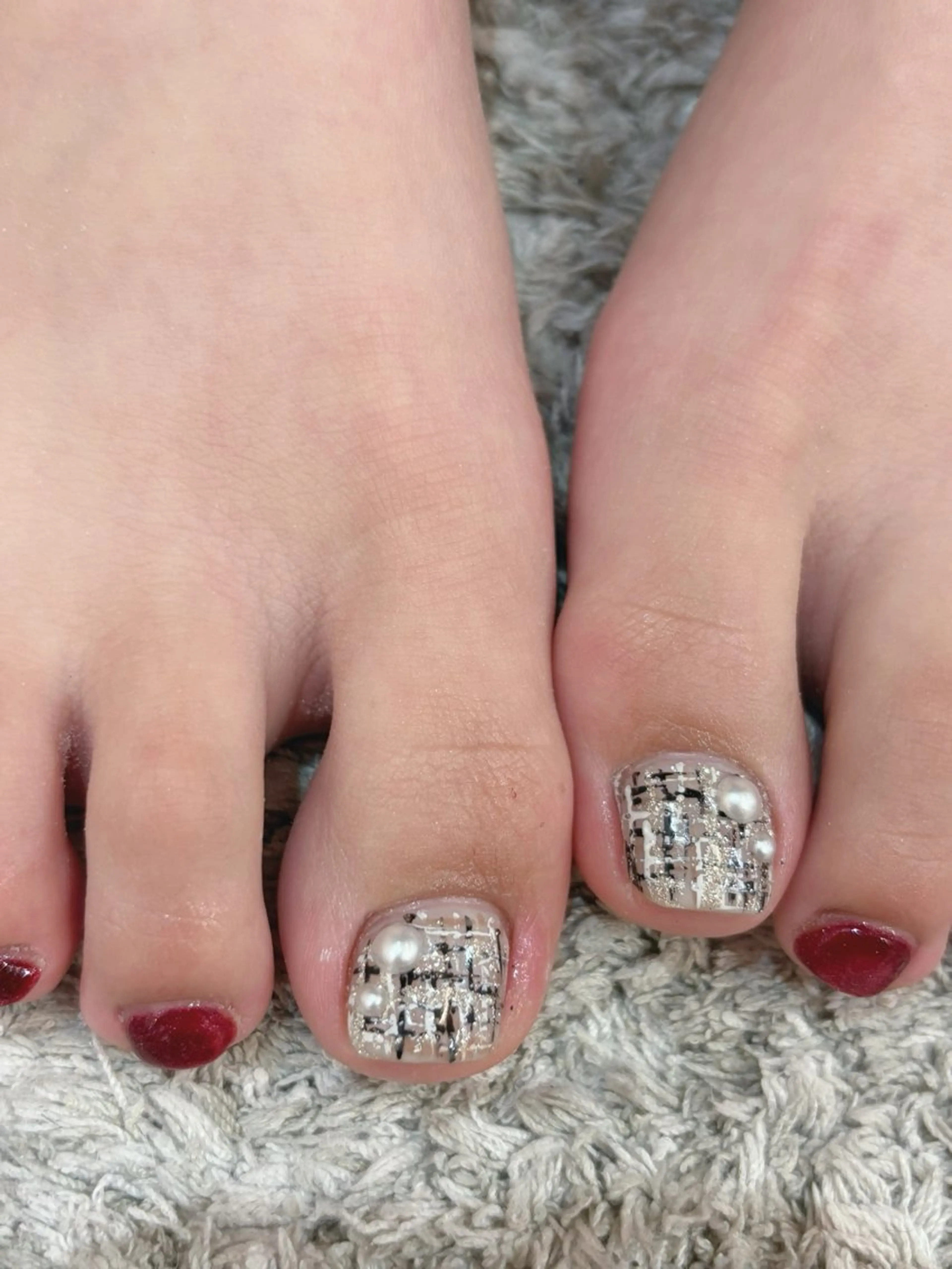 ネイル フットネイル 東 咲良のネイルデザイン