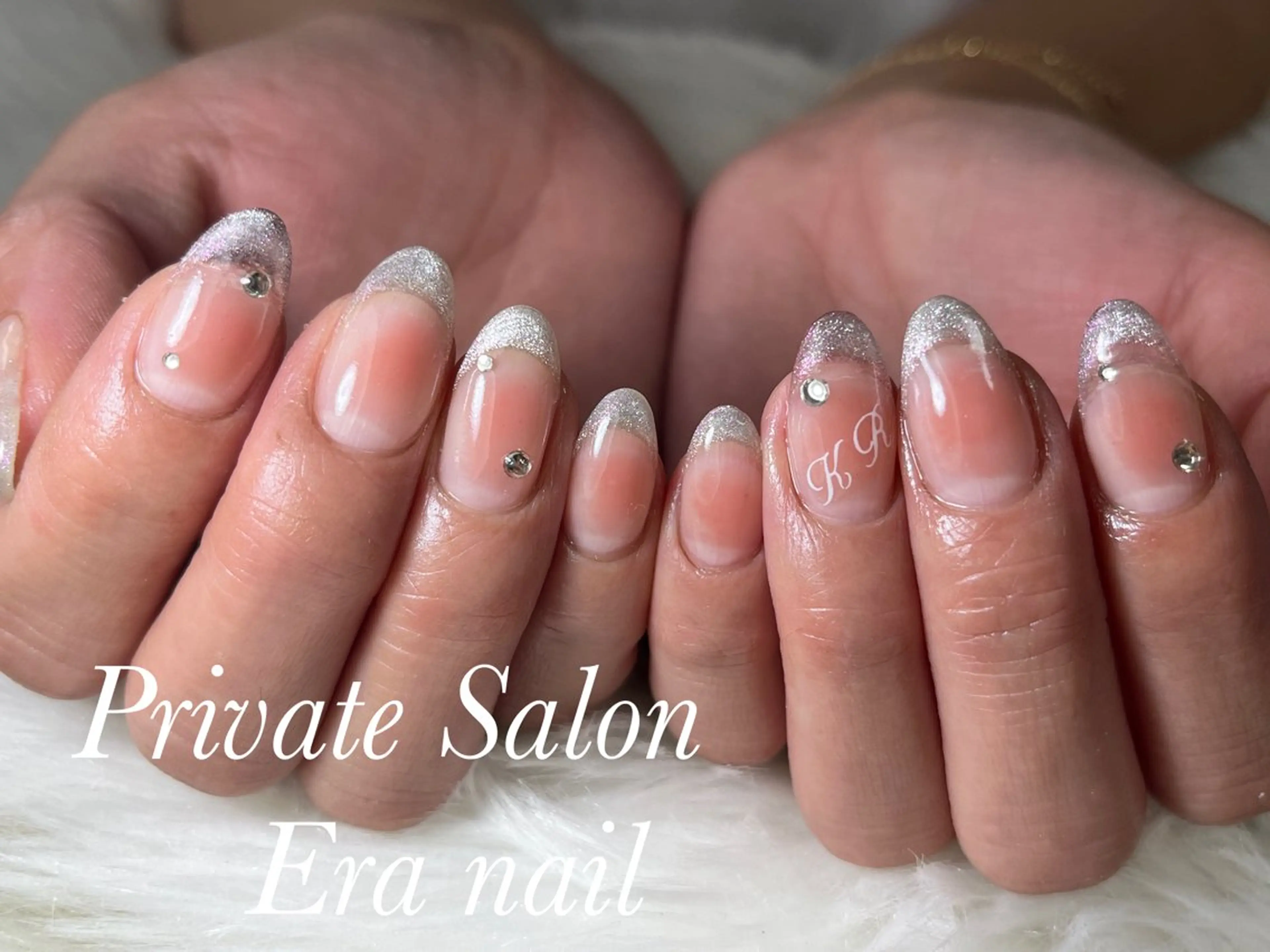 ネイル チークネイル フレンチネイル マグネットネイル マグネットフレンチ Era nailのネイルデザイン