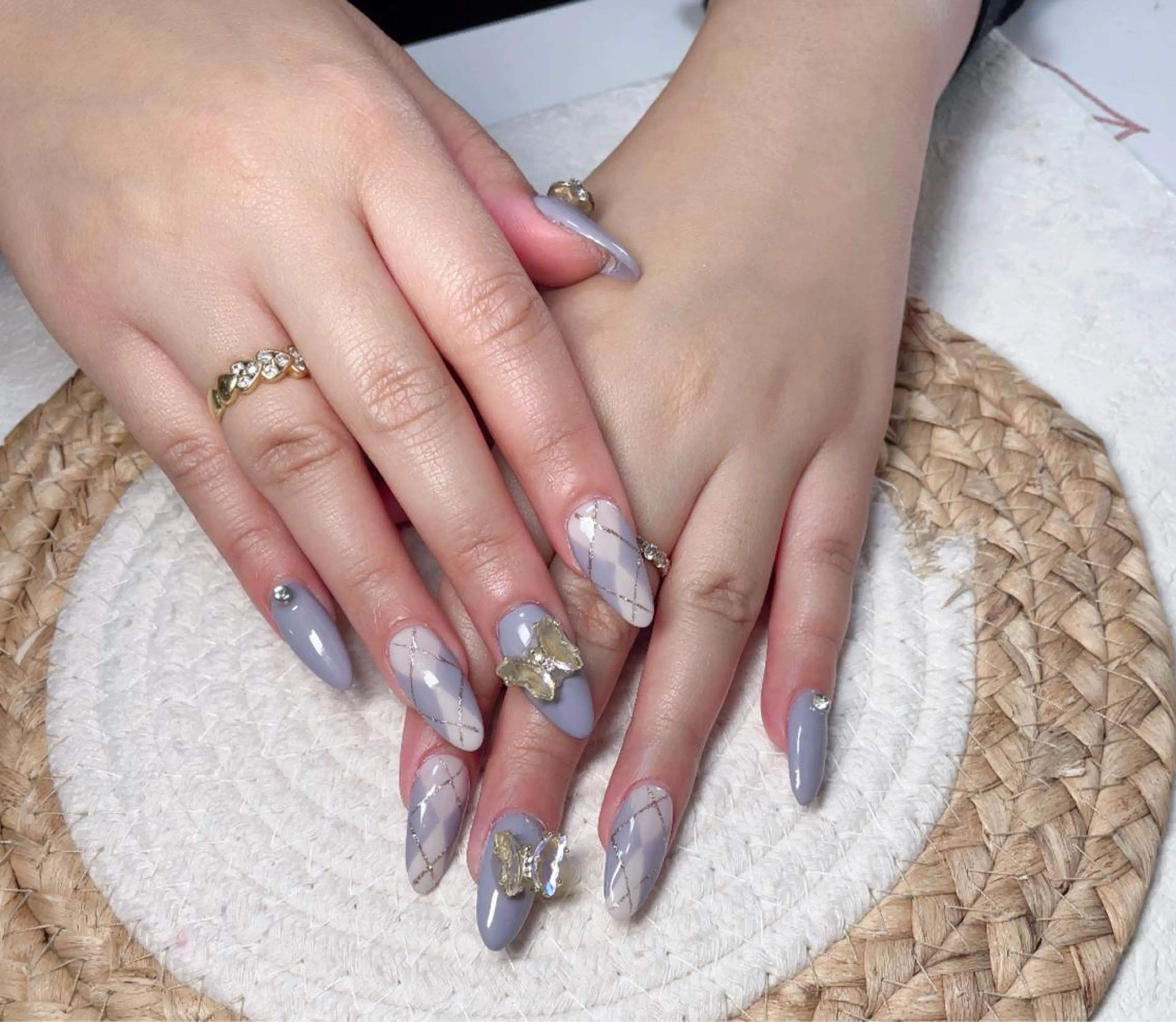 ネイル ハンドネイル M🌷nail 長さだし専門店のネイルデザイン