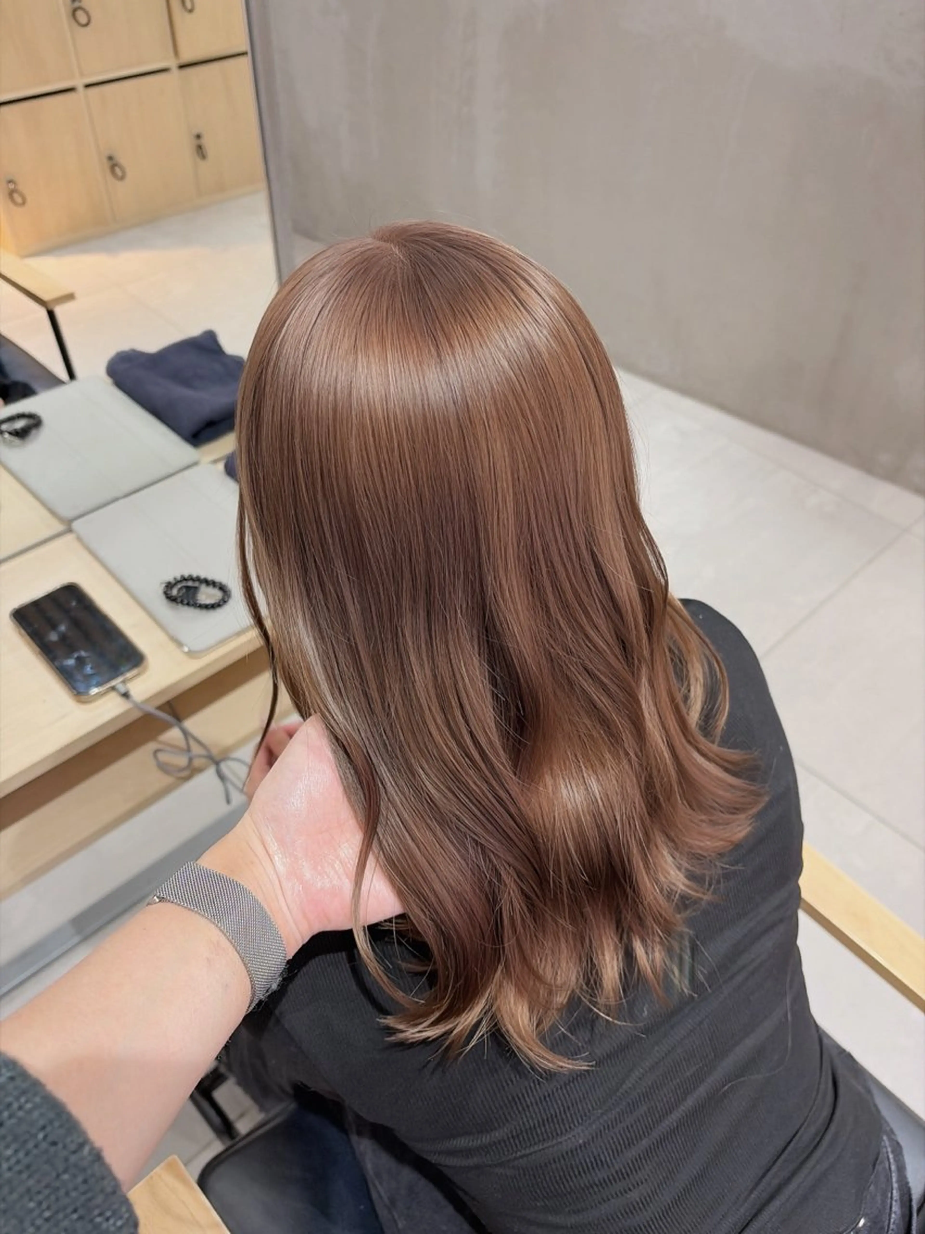 カラー 透明感/グレージュ/ ベージュ/るな🪽のヘアスタイル