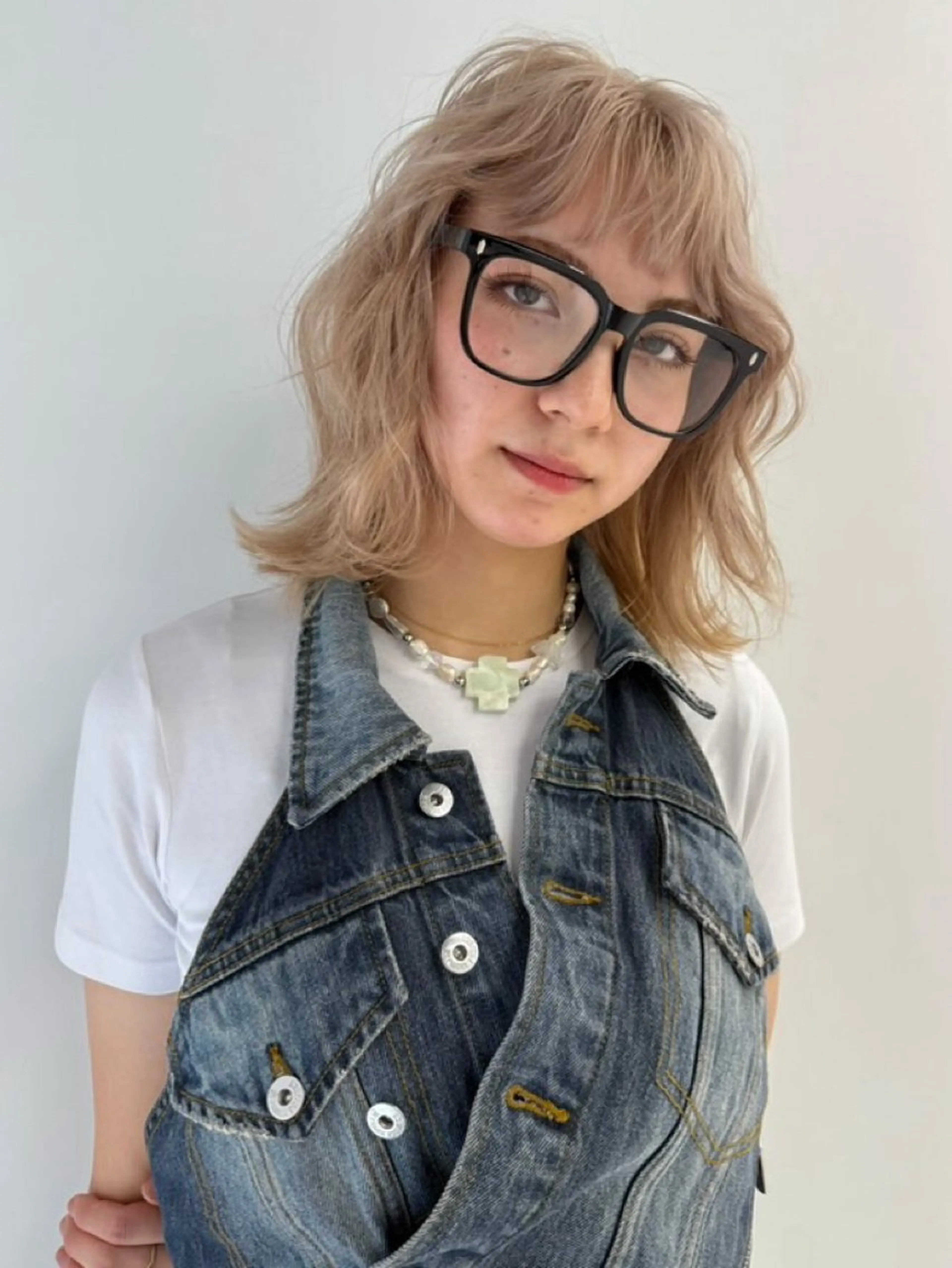 ミディアム カラー ヘアカラー ブリーチカラー/草薙 MARU🌼のヘアスタイル