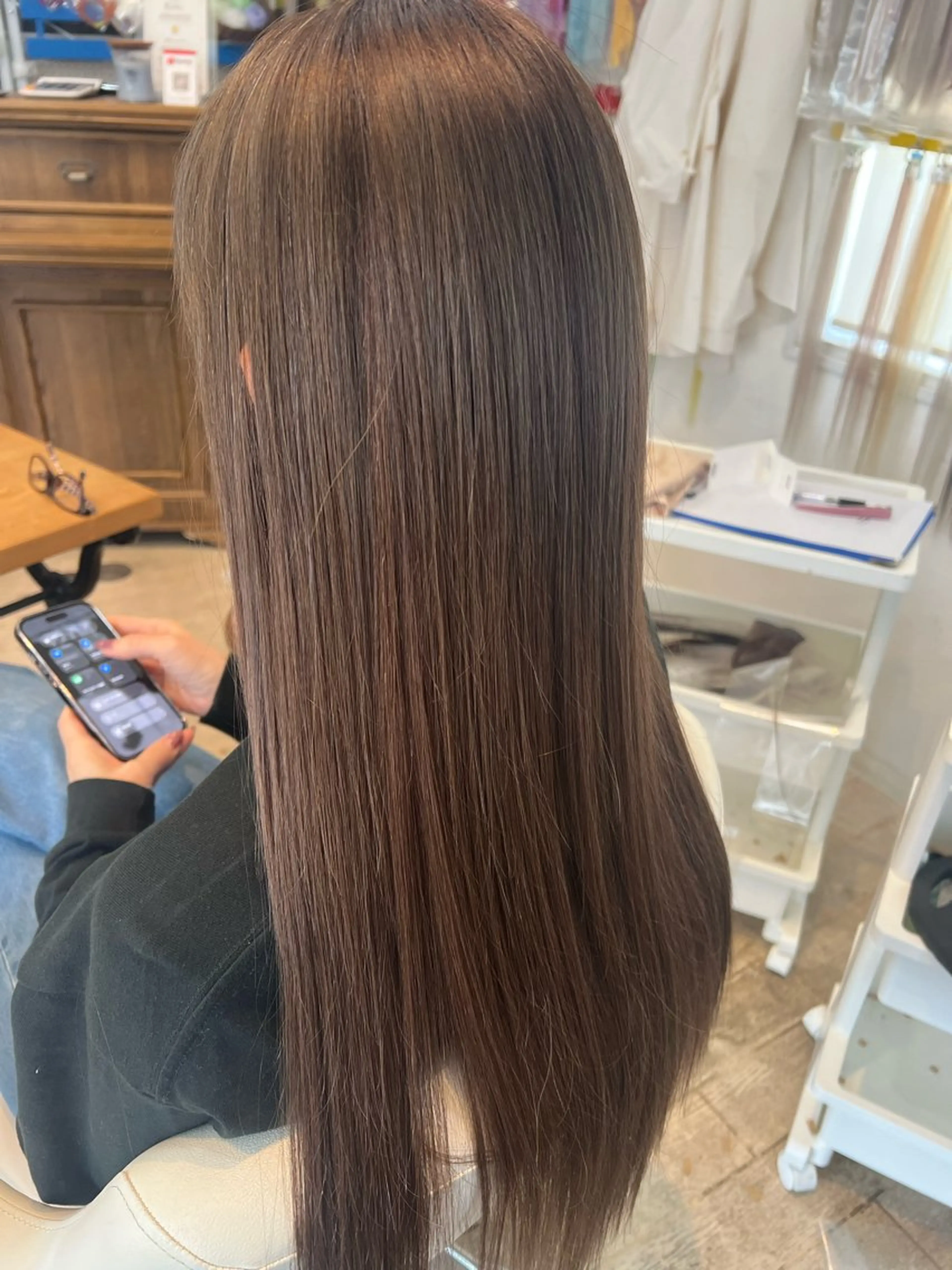 ミディアム エクステ 辻村 遥楓のヘアスタイル