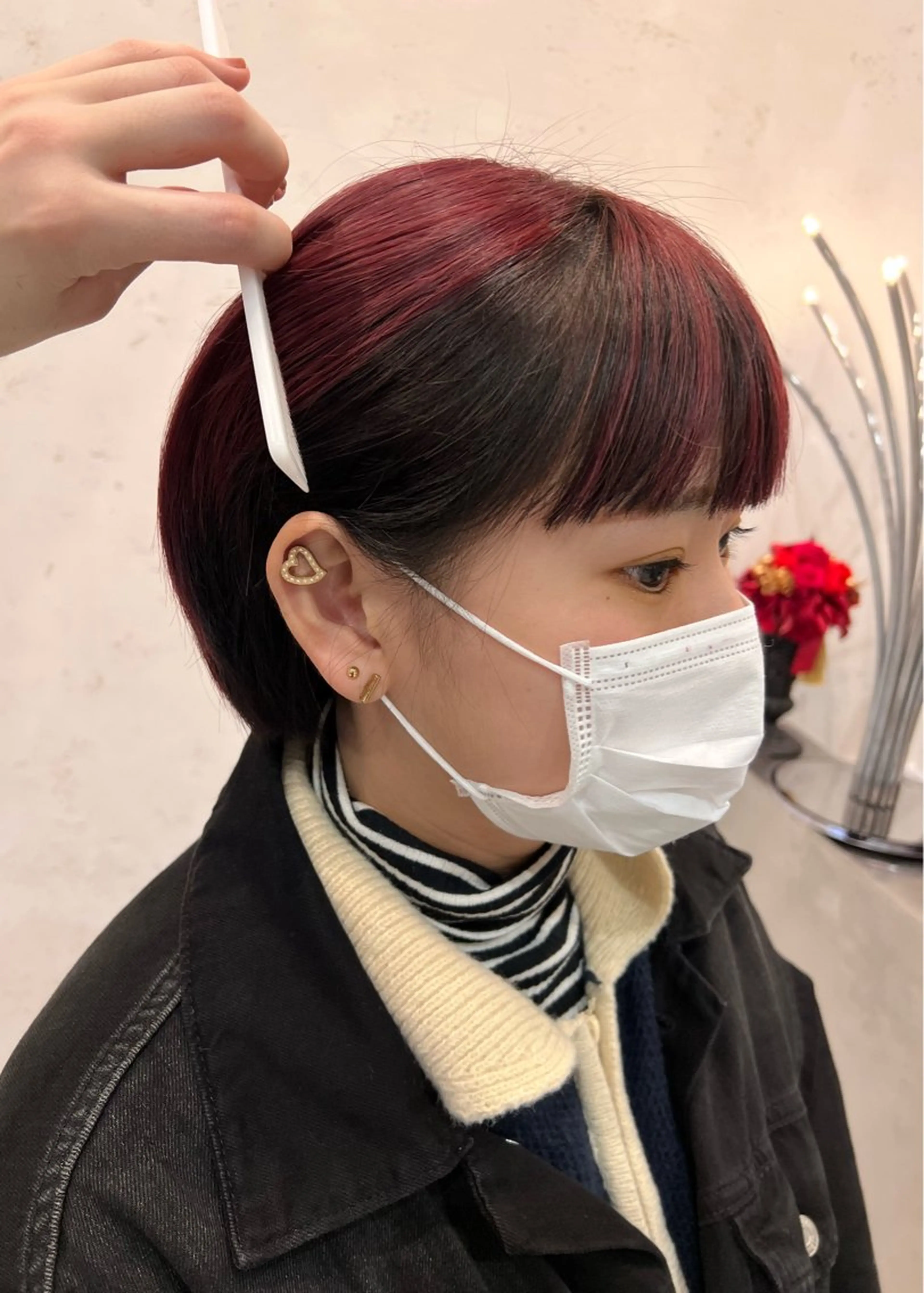 ショート カラー 名古屋/落ちる黒 黒染め落としのヘアスタイル