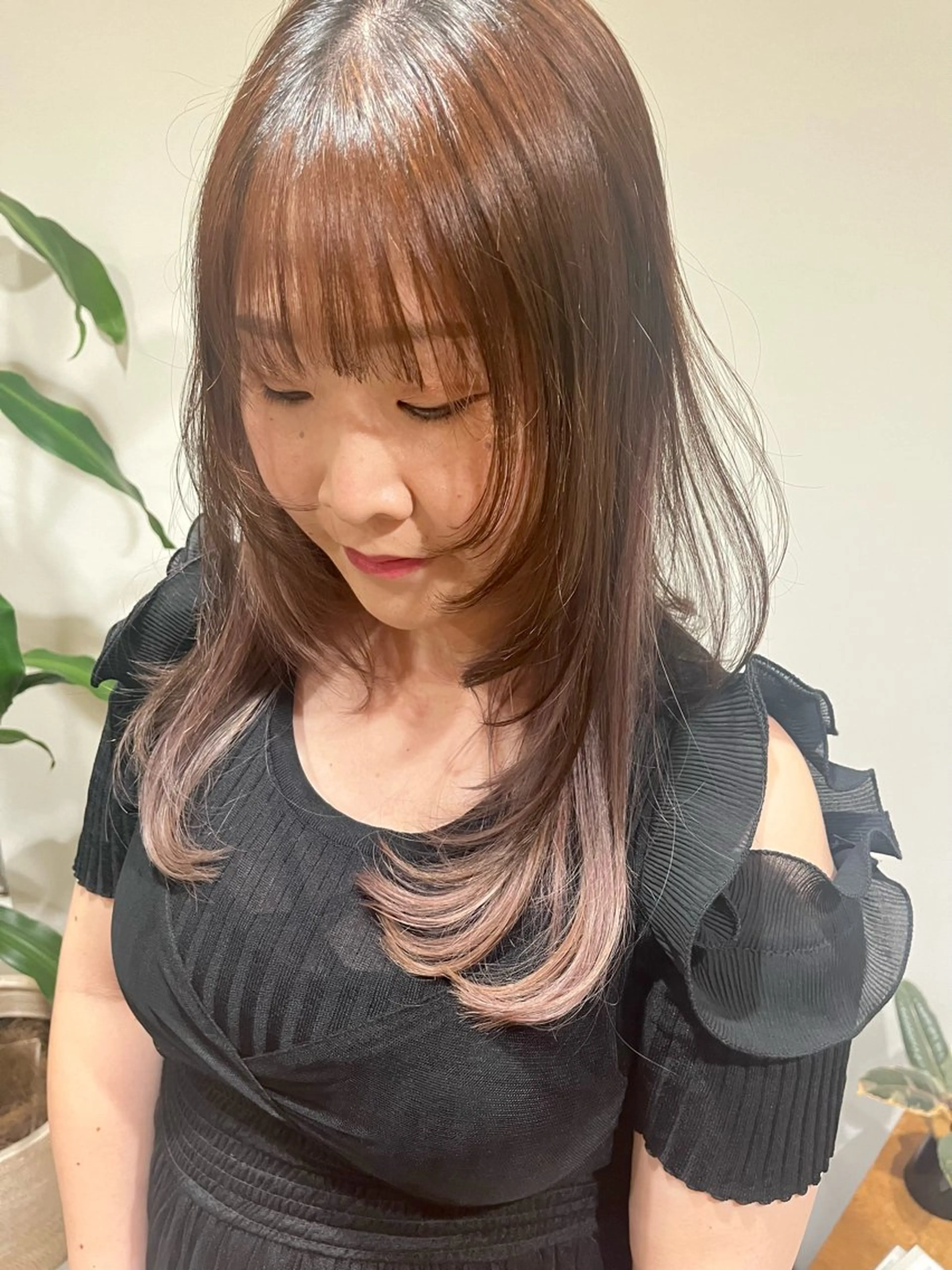 セミロング レイヤーカット カット 梅田美容室/カット /Maoのヘアスタイル