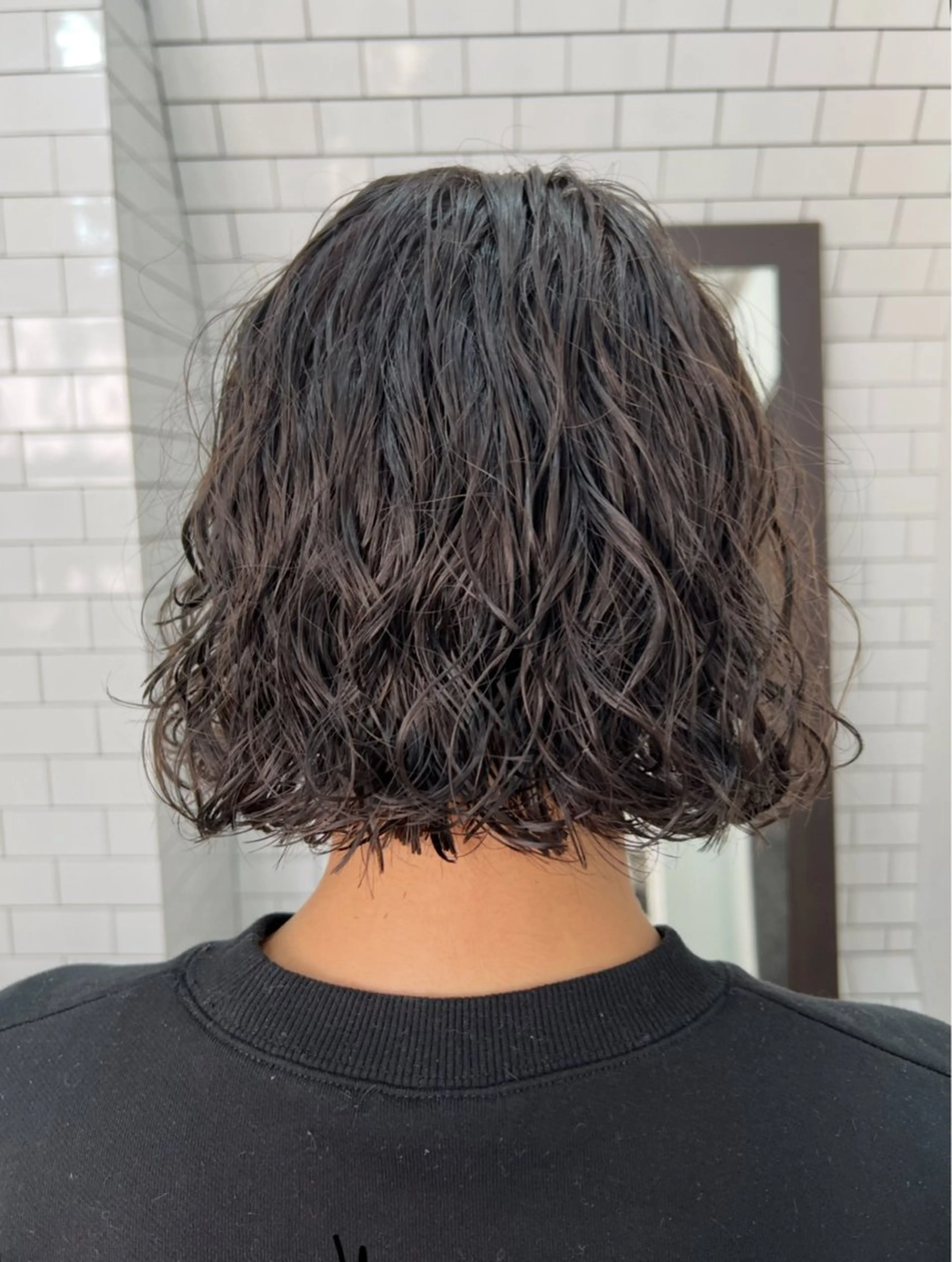ショート カット パーマ 紙屋町ショート /ボブ　パーマ河内蓮のヘアスタイル
