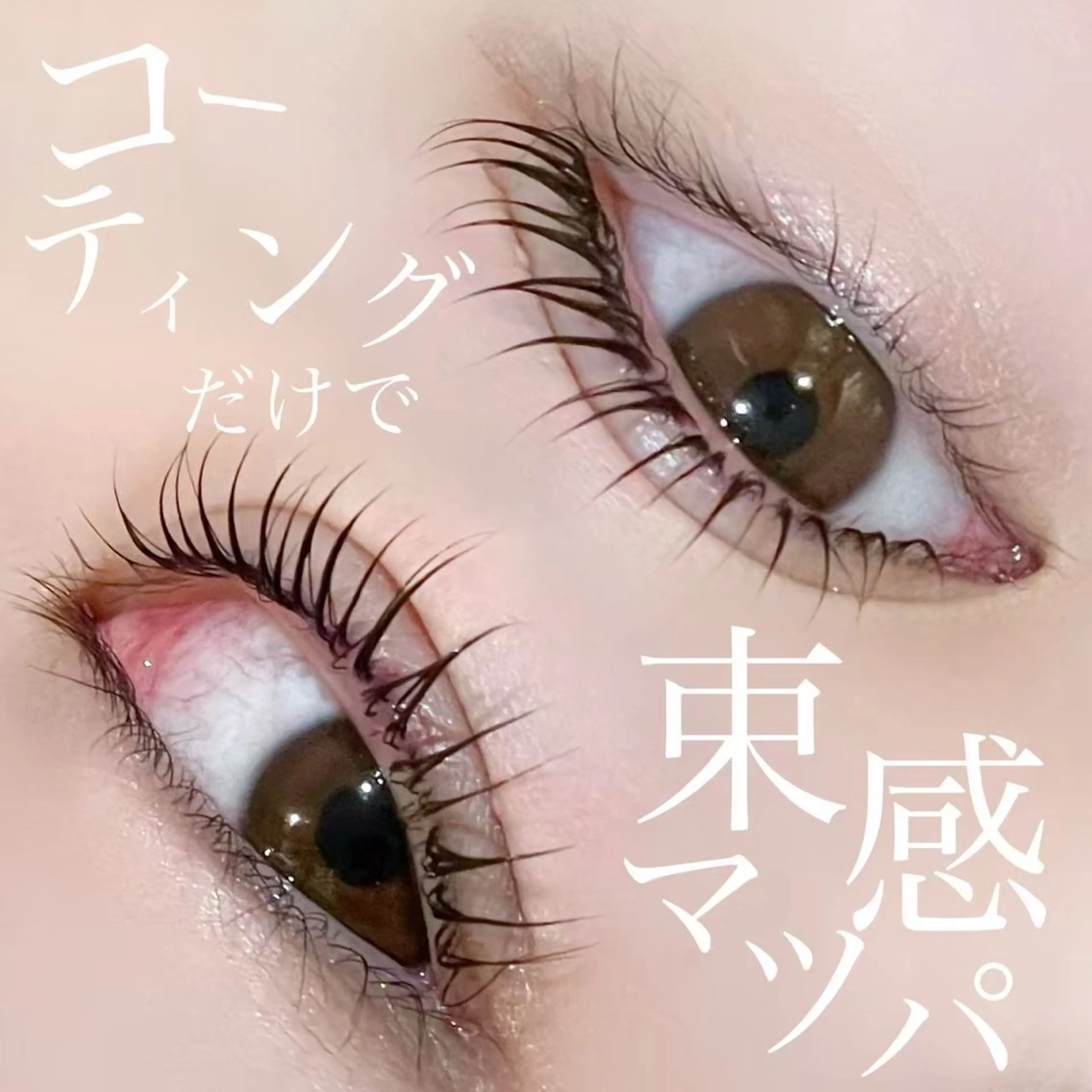 ミニモ学割👩‍🎓　　　　　　　　　　　　　　　　　　　　🫧まつ毛パーマ➕美容コーティング付き🫧🤍束感仕上げ🤍の写真