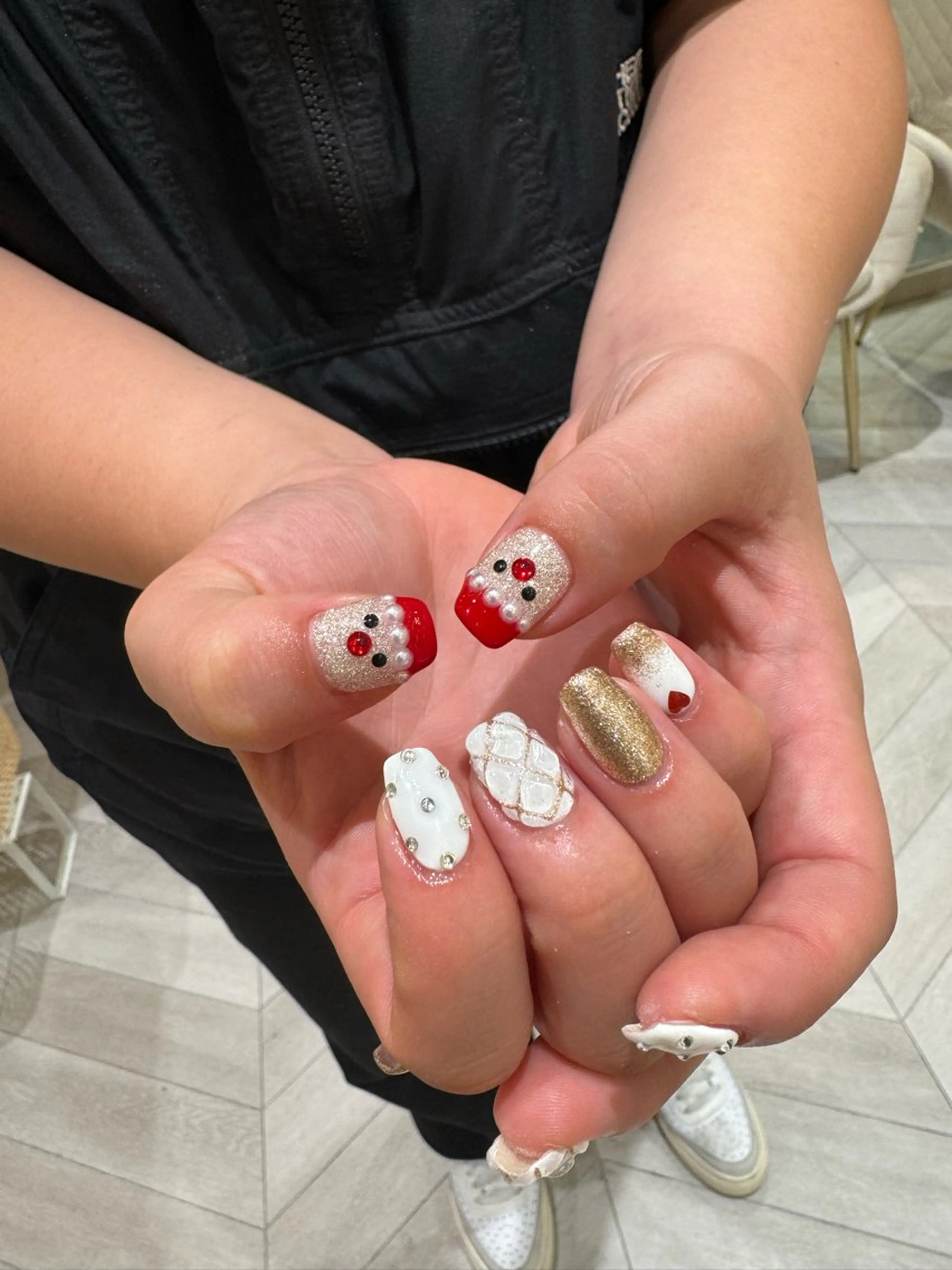 ネイル ハンドネイル なぽ ❤︎ y2k/韓国nailのネイルデザイン