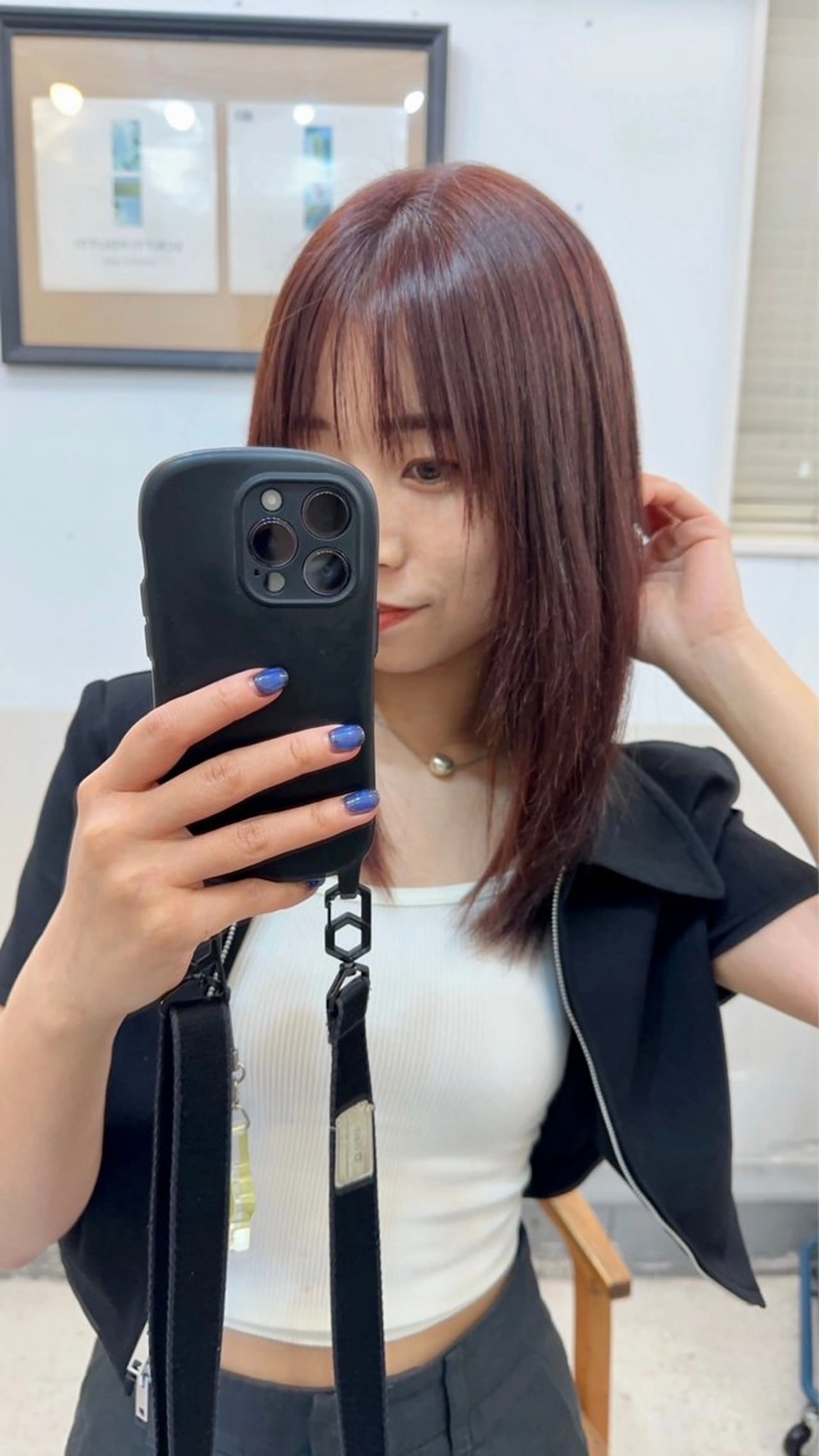 ミディアム カラー 🪭risa 暖色/レイヤー🪭のヘアスタイル