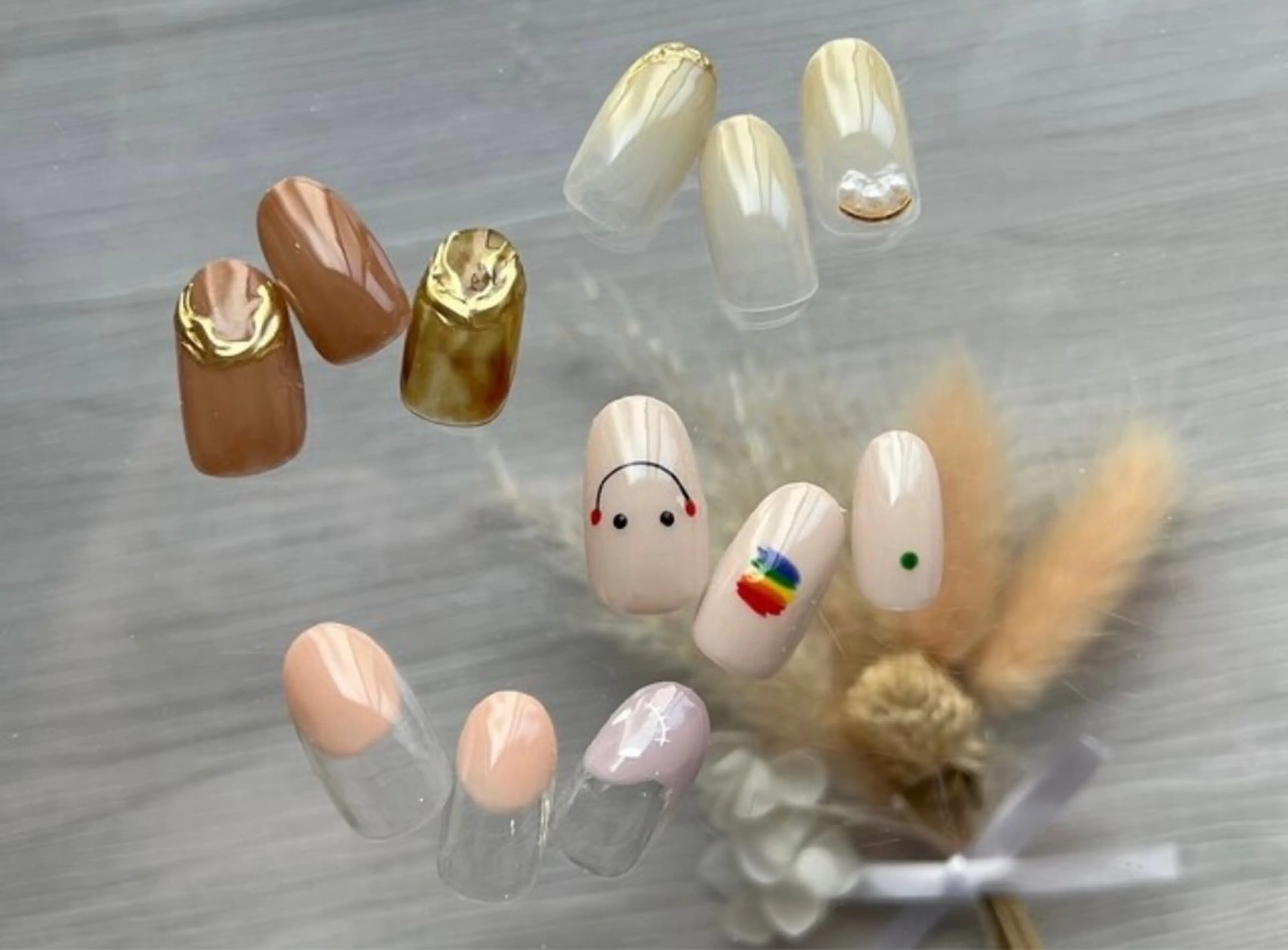 ハンド定額SimpleArtコース✨️アート約2本にストーンも✨️選べるデザイン多数！【オフありの方はこちら】の写真