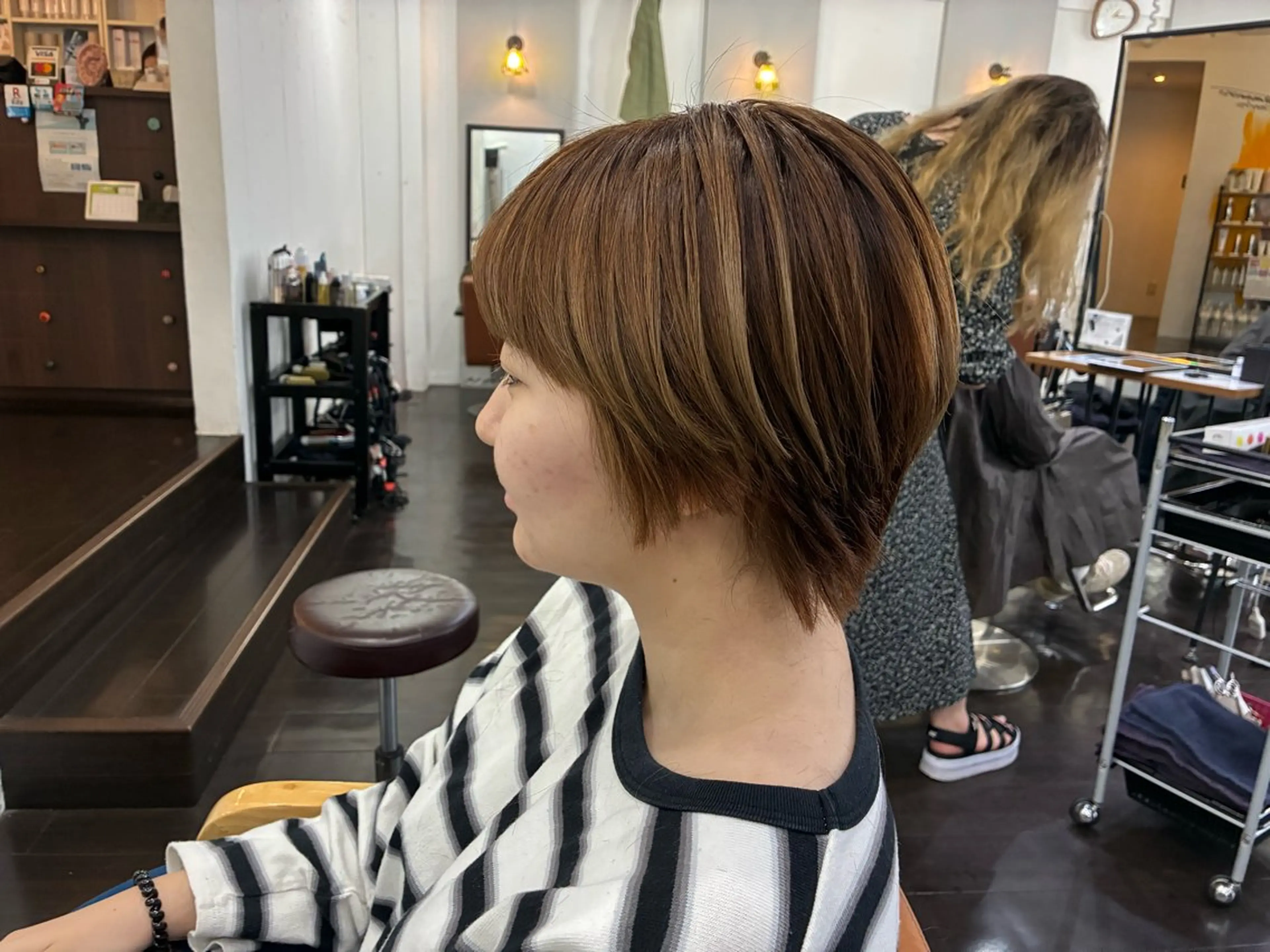 ショート カラー ヘアアレンジ 🍒ᩚ名駅/艶髪 縮毛矯正/あゆ🍒ᩚのヘアスタイル